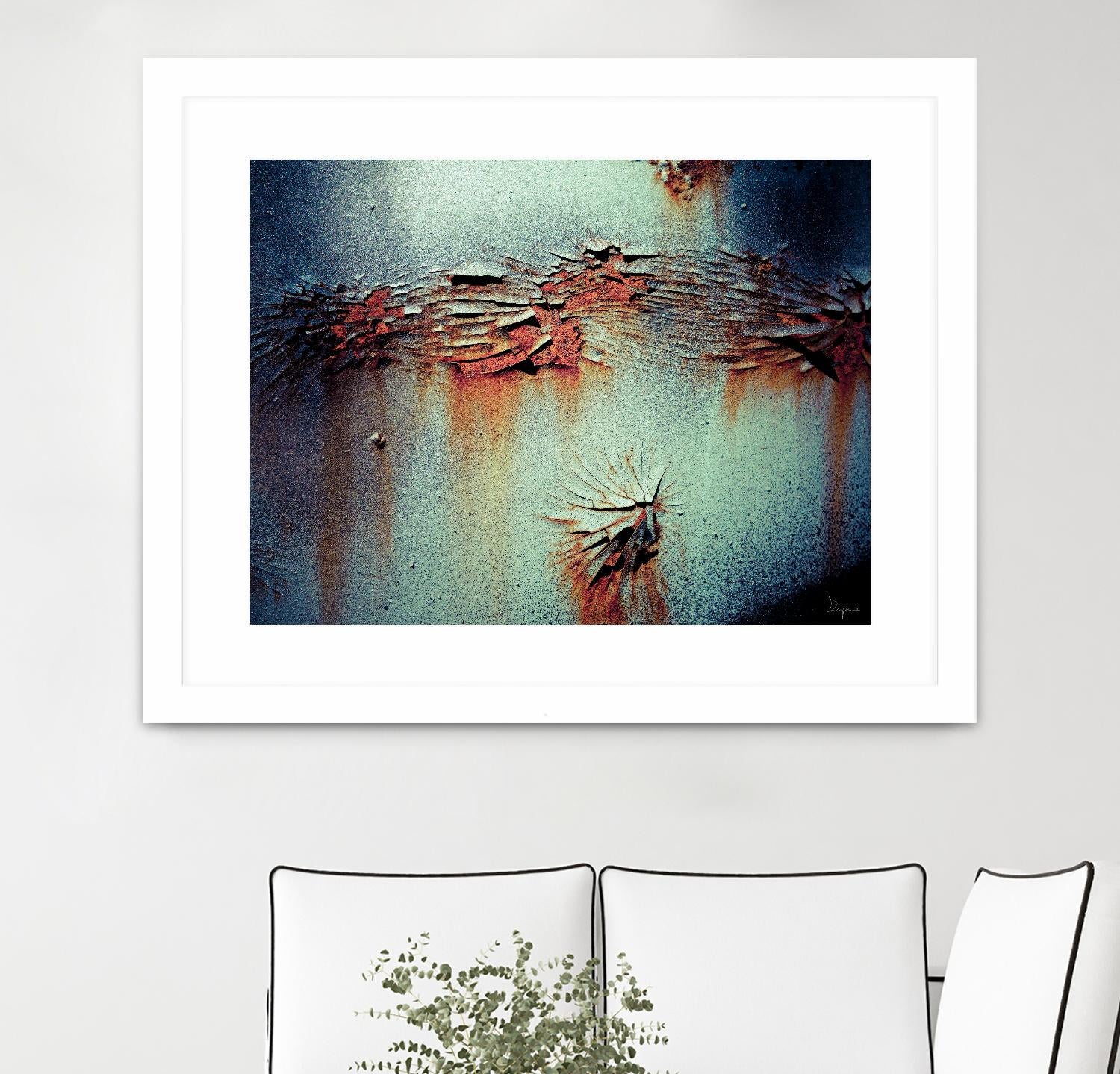 Rust Frequencies I by Jean-François Dupuis on GIANT ART - blue abstract canadian artists