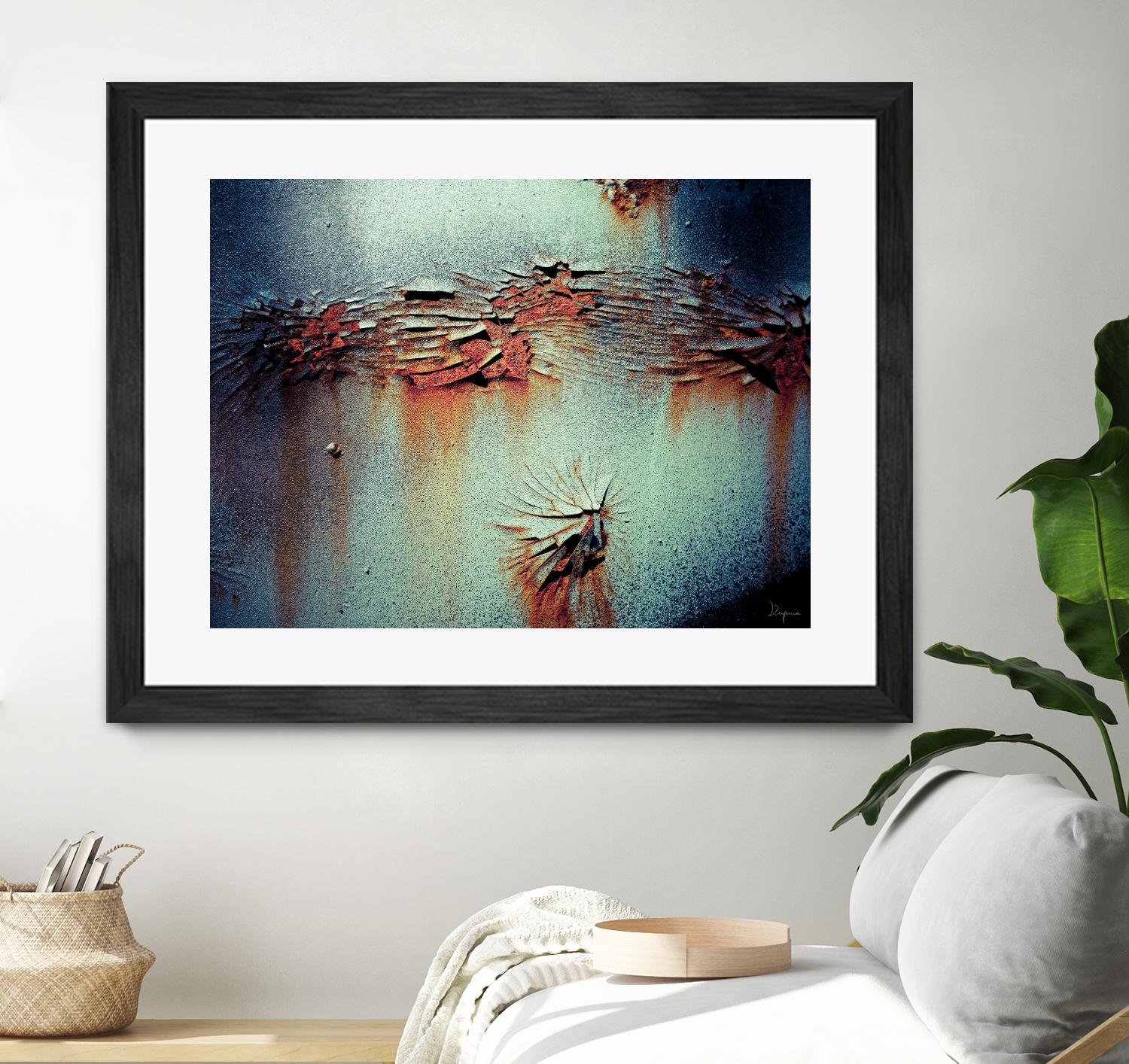 Rust Frequencies I by Jean-François Dupuis on GIANT ART - blue abstract canadian artists