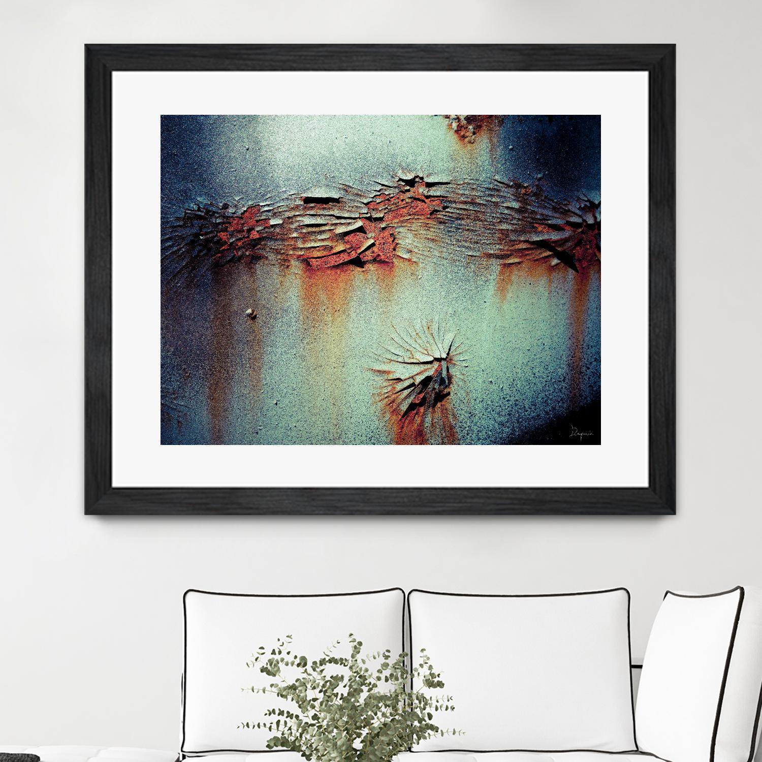 Rust Frequencies I by Jean-François Dupuis on GIANT ART - blue abstract canadian artists