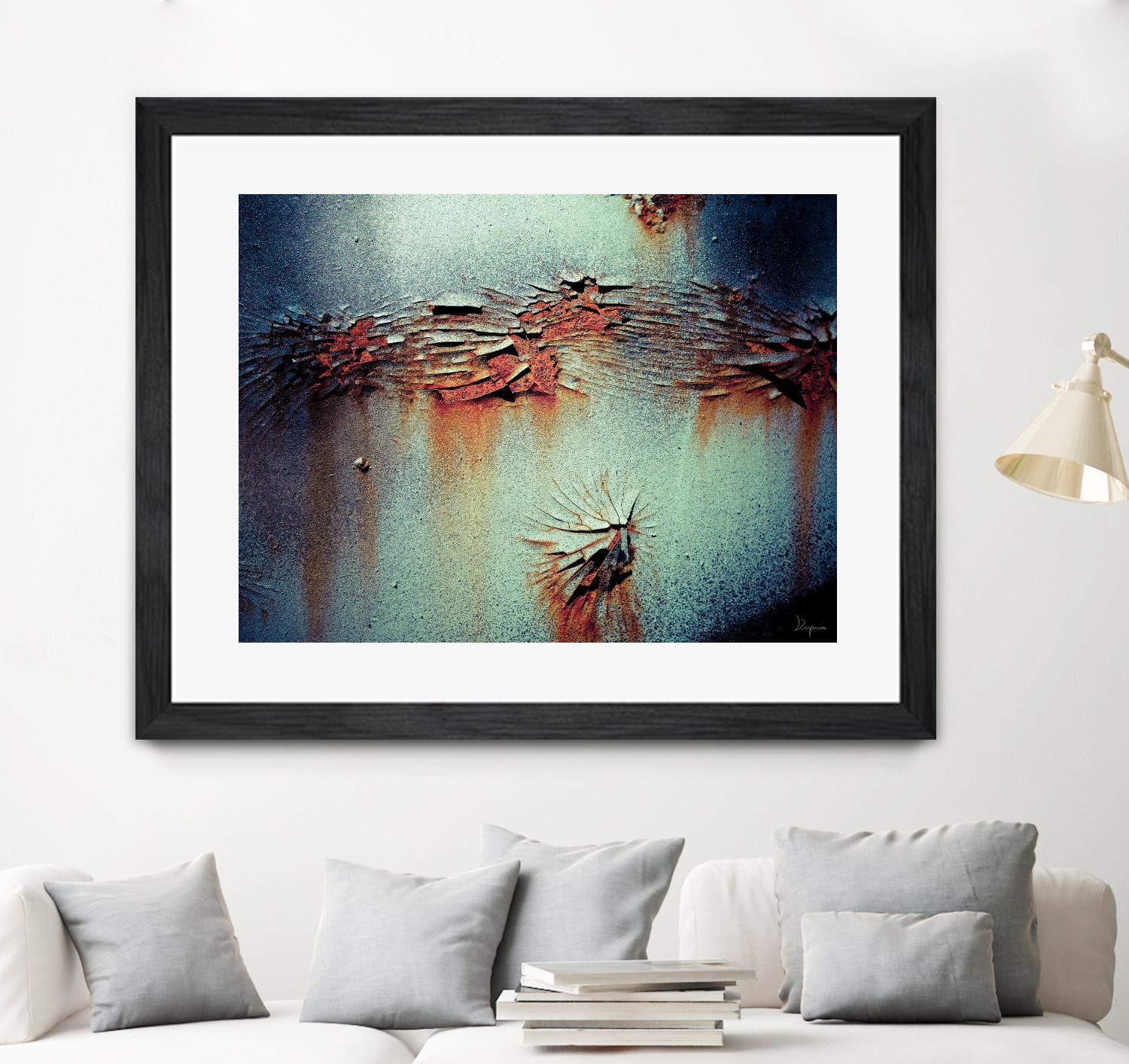 Rust Frequencies I by Jean-François Dupuis on GIANT ART - blue abstract canadian artists