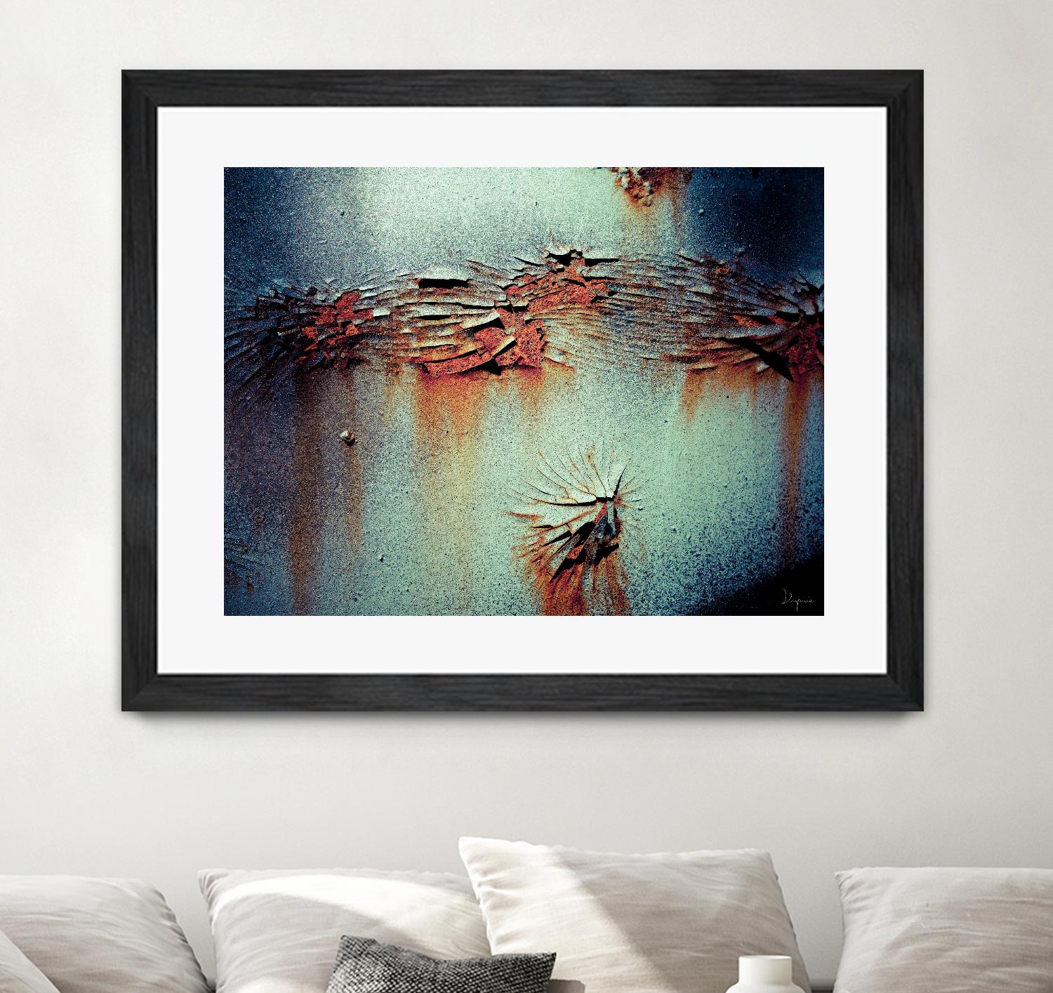 Rust Frequencies I by Jean-François Dupuis on GIANT ART - blue abstract canadian artists