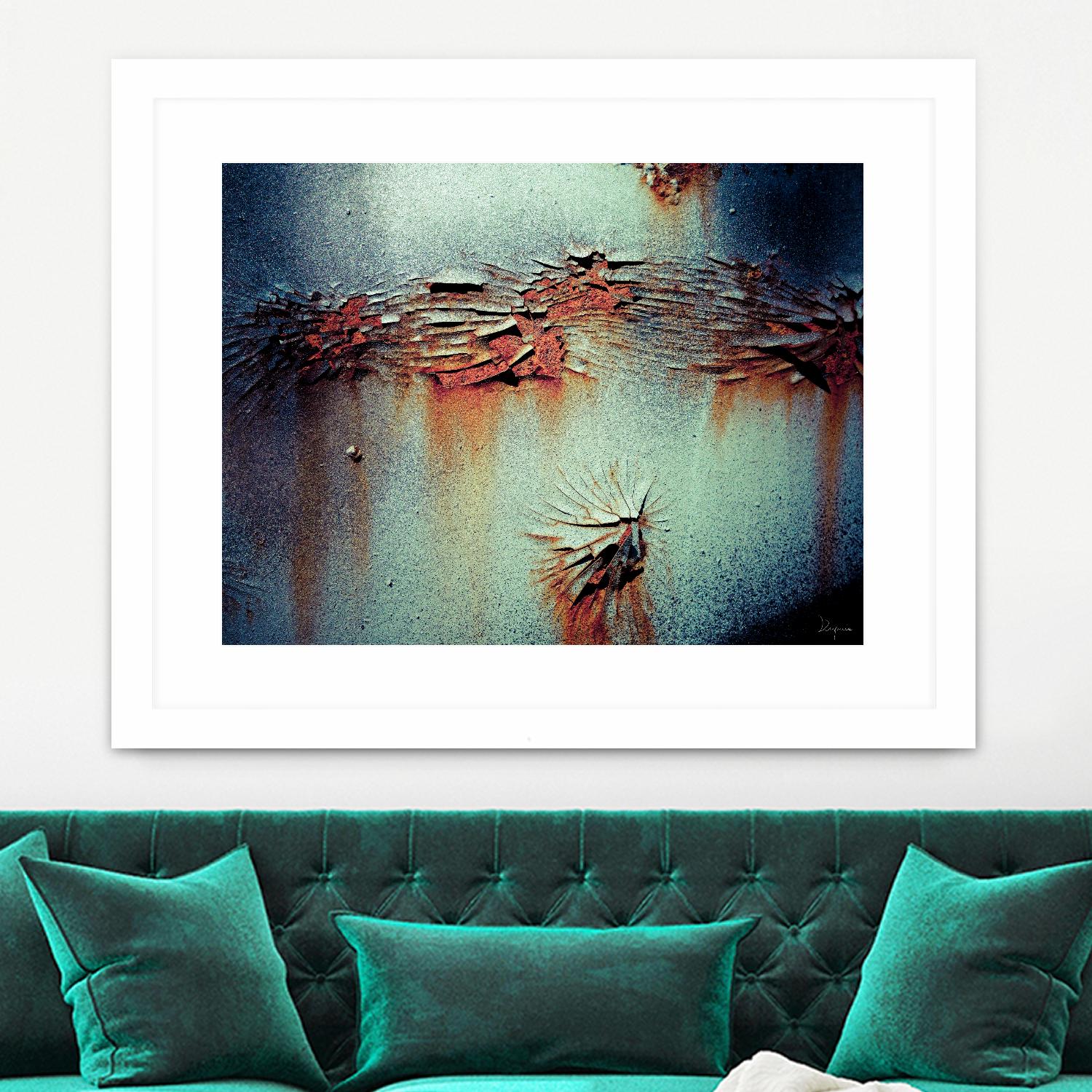 Rust Frequencies I by Jean-François Dupuis on GIANT ART - blue abstract canadian artists