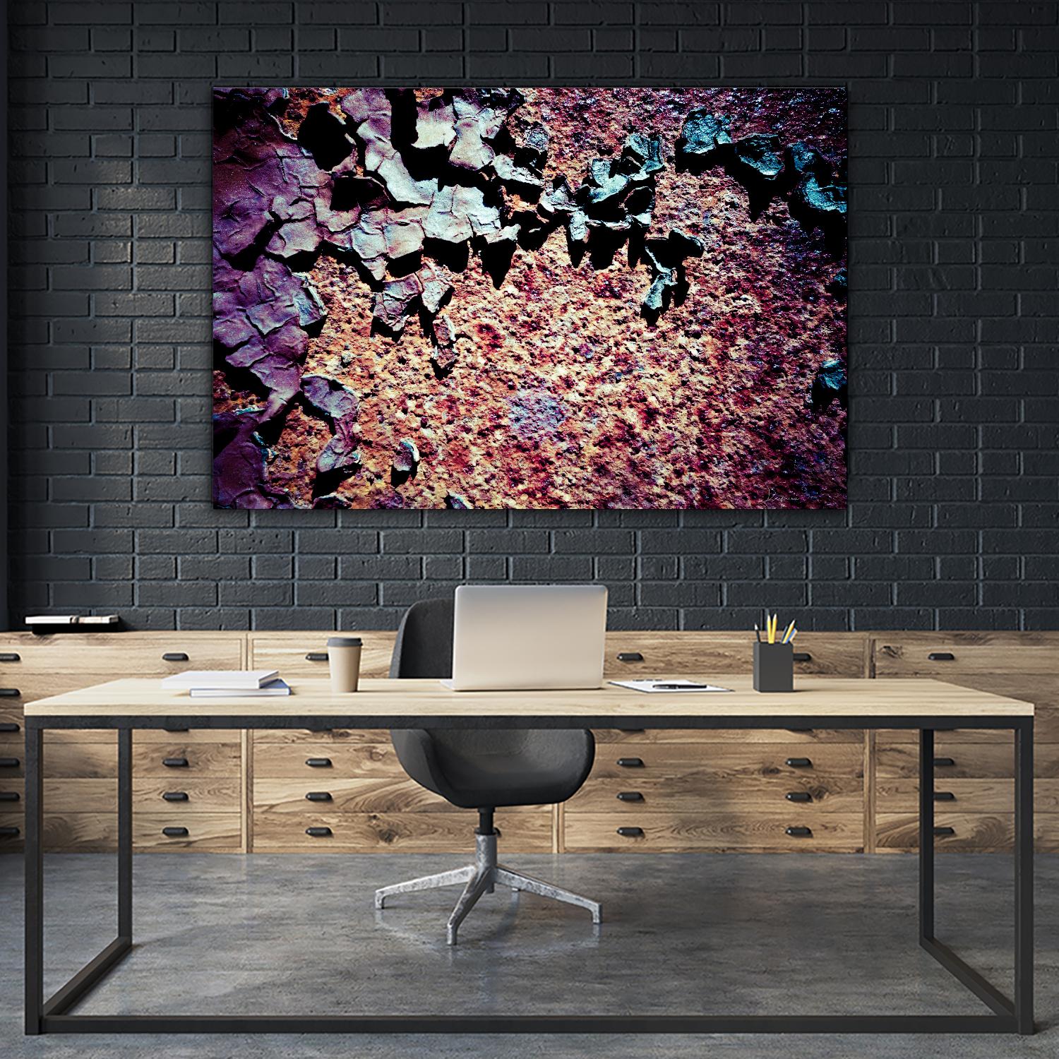 Purple Rust Up Close I by Jean-François Dupuis on GIANT ART - pink abstract canadian artists