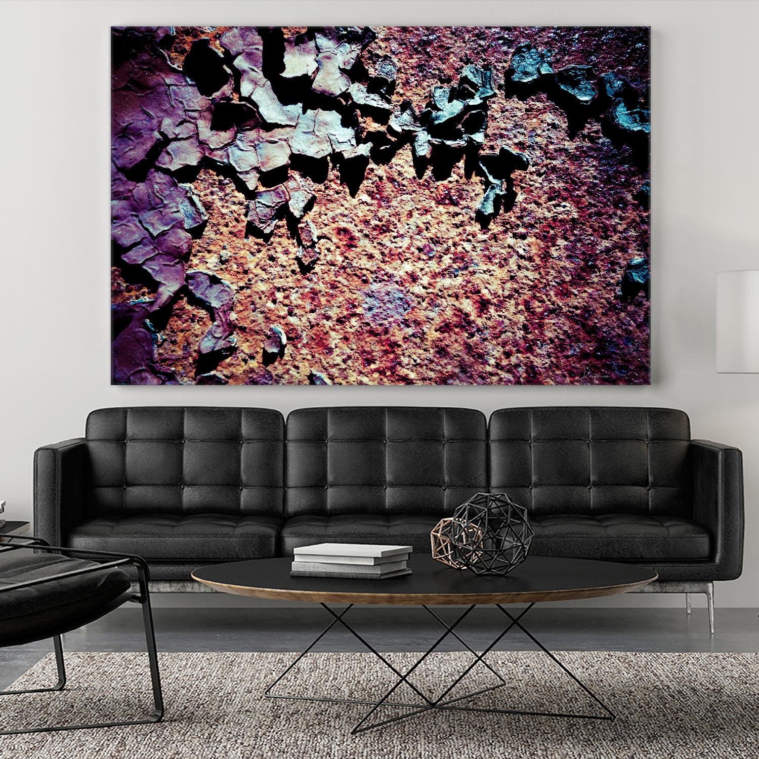 Purple Rust Up Close I by Jean-François Dupuis on GIANT ART - pink abstract canadian artists