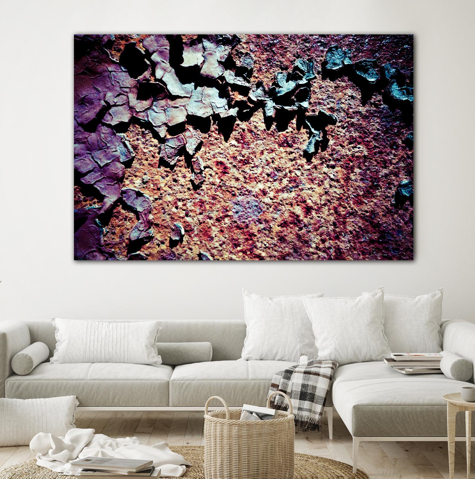 Purple Rust Up Close I by Jean-François Dupuis on GIANT ART - pink abstract canadian artists