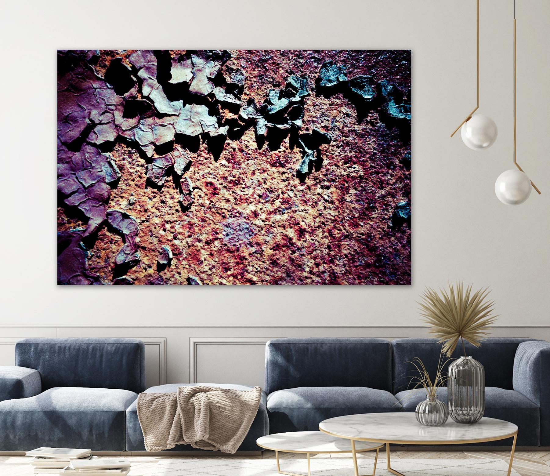 Purple Rust Up Close I by Jean-François Dupuis on GIANT ART - pink abstract canadian artists