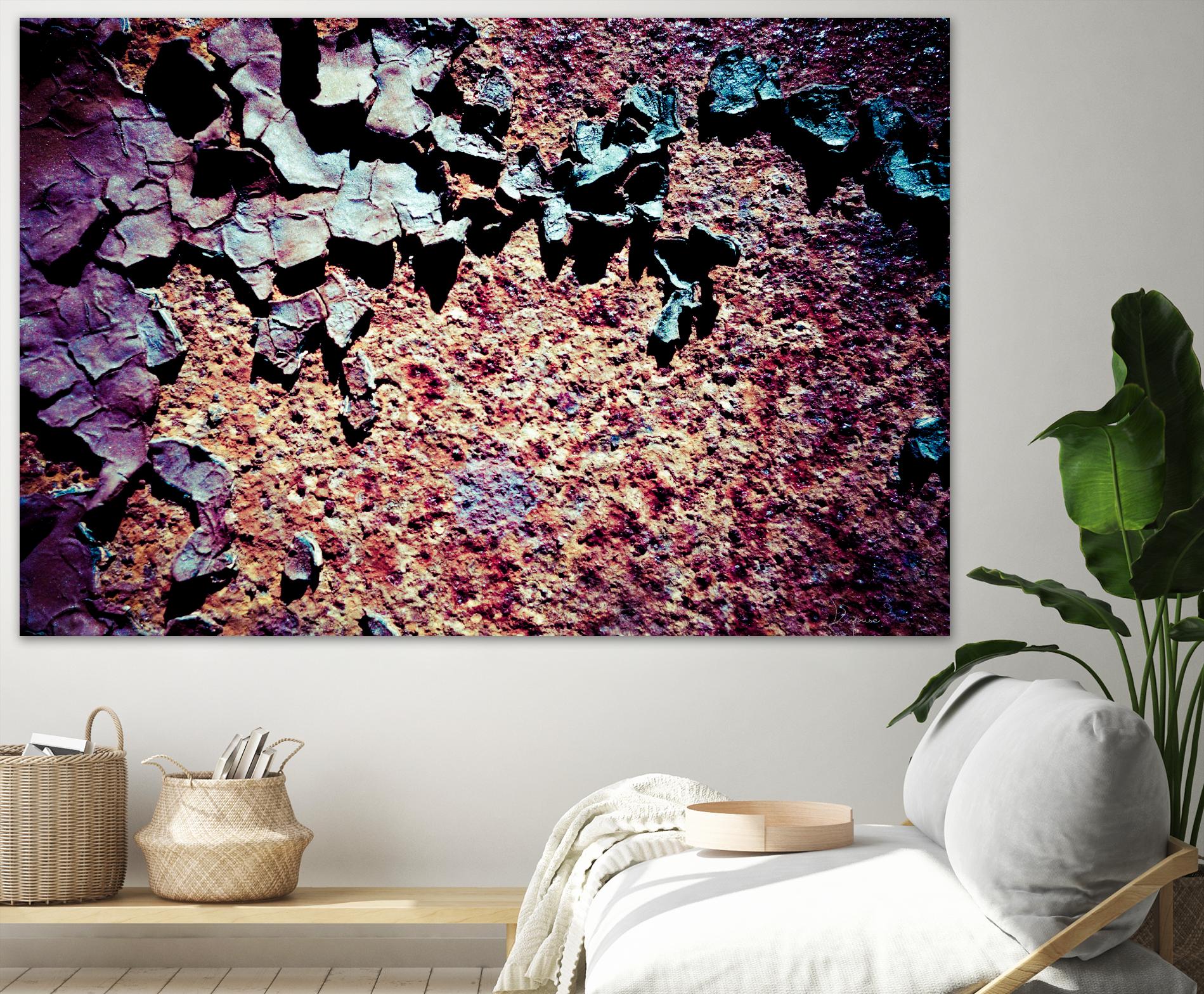 Purple Rust Up Close I by Jean-François Dupuis on GIANT ART - pink abstract canadian artists