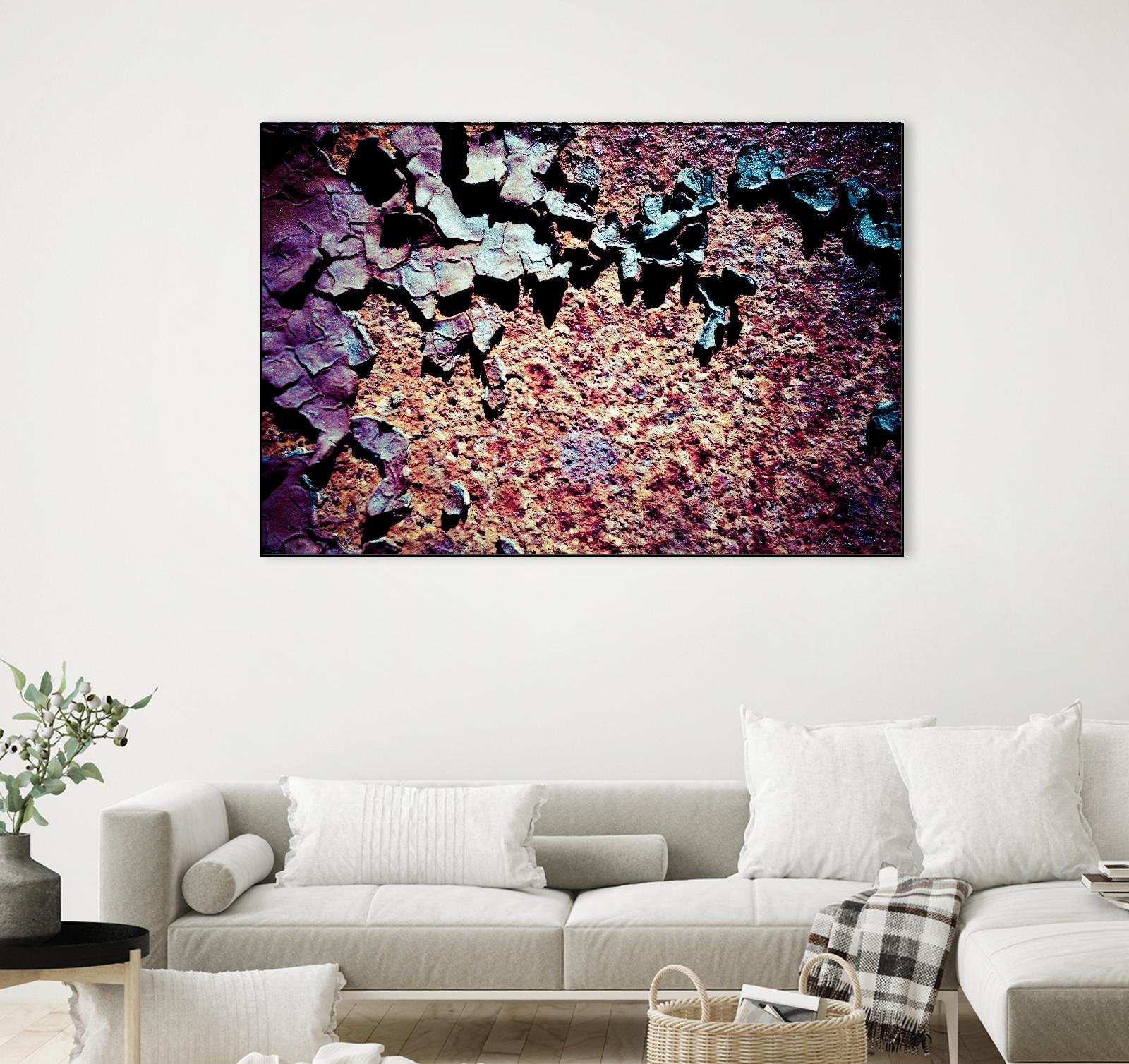 Purple Rust Up Close I by Jean-François Dupuis on GIANT ART - pink abstract canadian artists