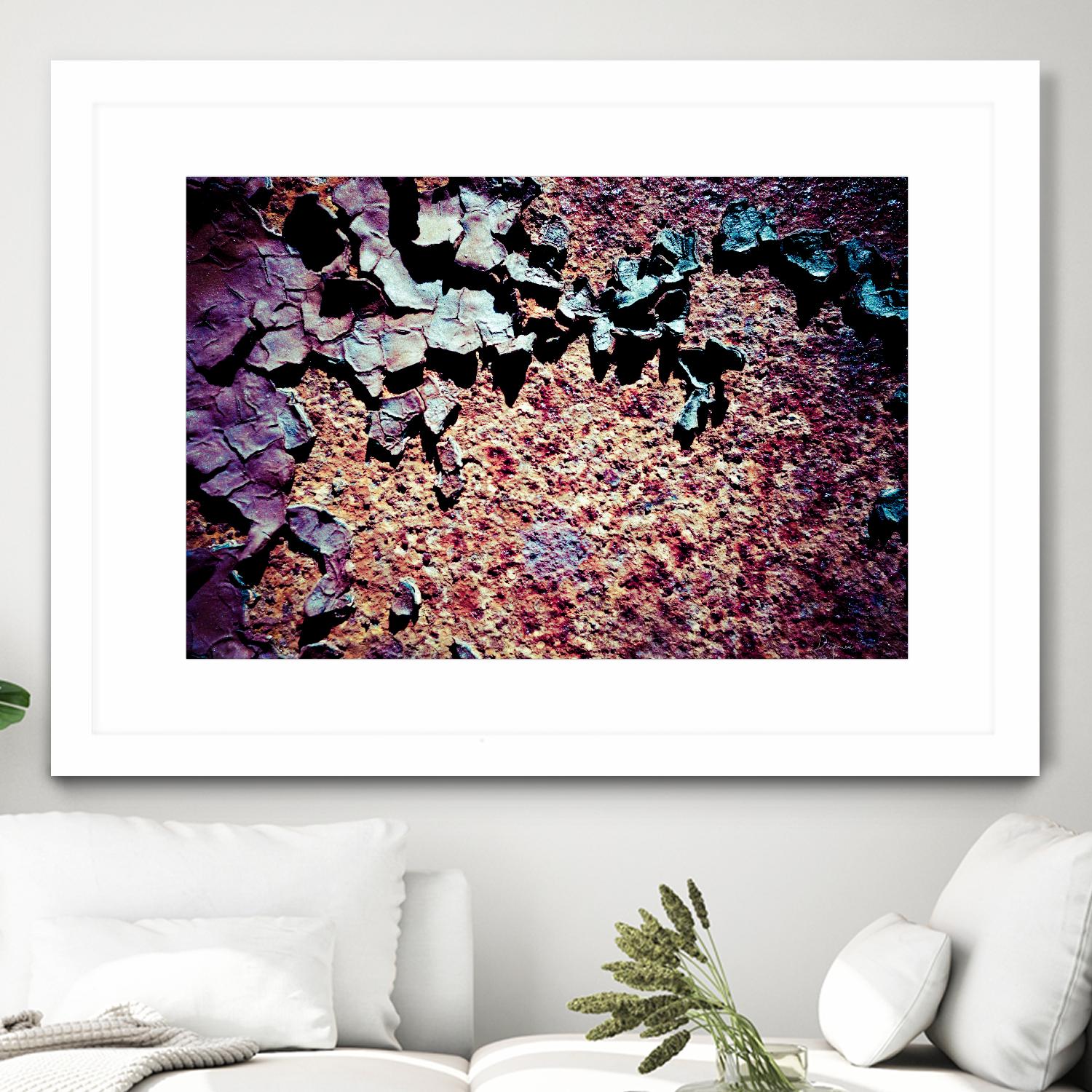 Purple Rust Up Close I by Jean-François Dupuis on GIANT ART - pink abstract canadian artists