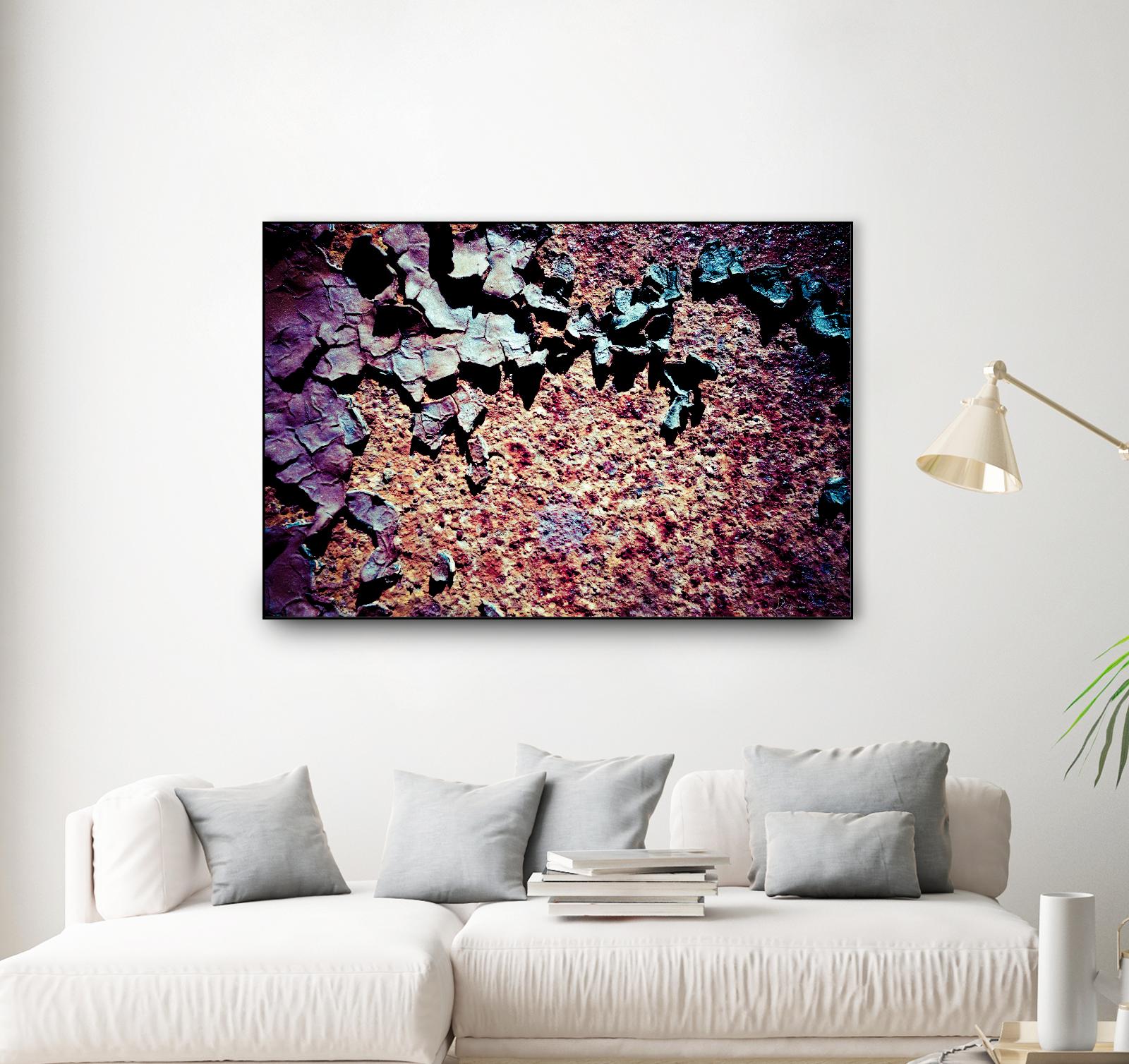 Purple Rust Up Close I by Jean-François Dupuis on GIANT ART - pink abstract canadian artists