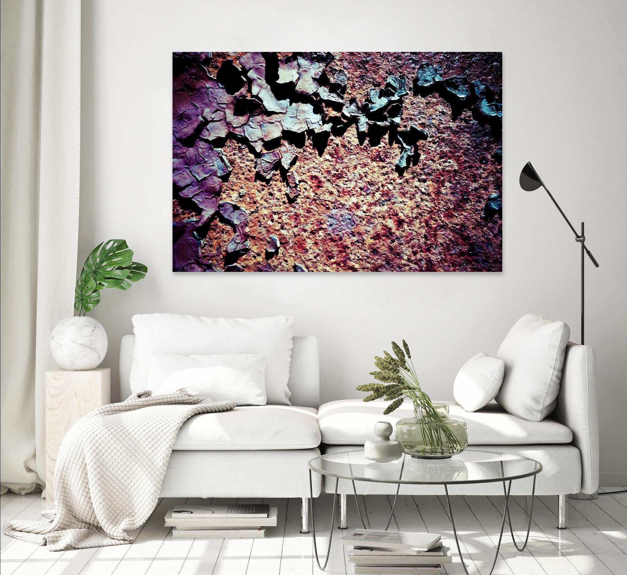 Purple Rust Up Close I by Jean-François Dupuis on GIANT ART - pink abstract canadian artists