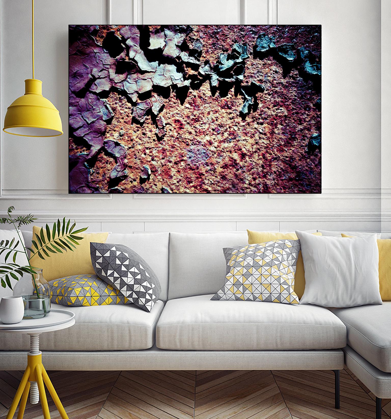 Purple Rust Up Close I by Jean-François Dupuis on GIANT ART - pink abstract canadian artists