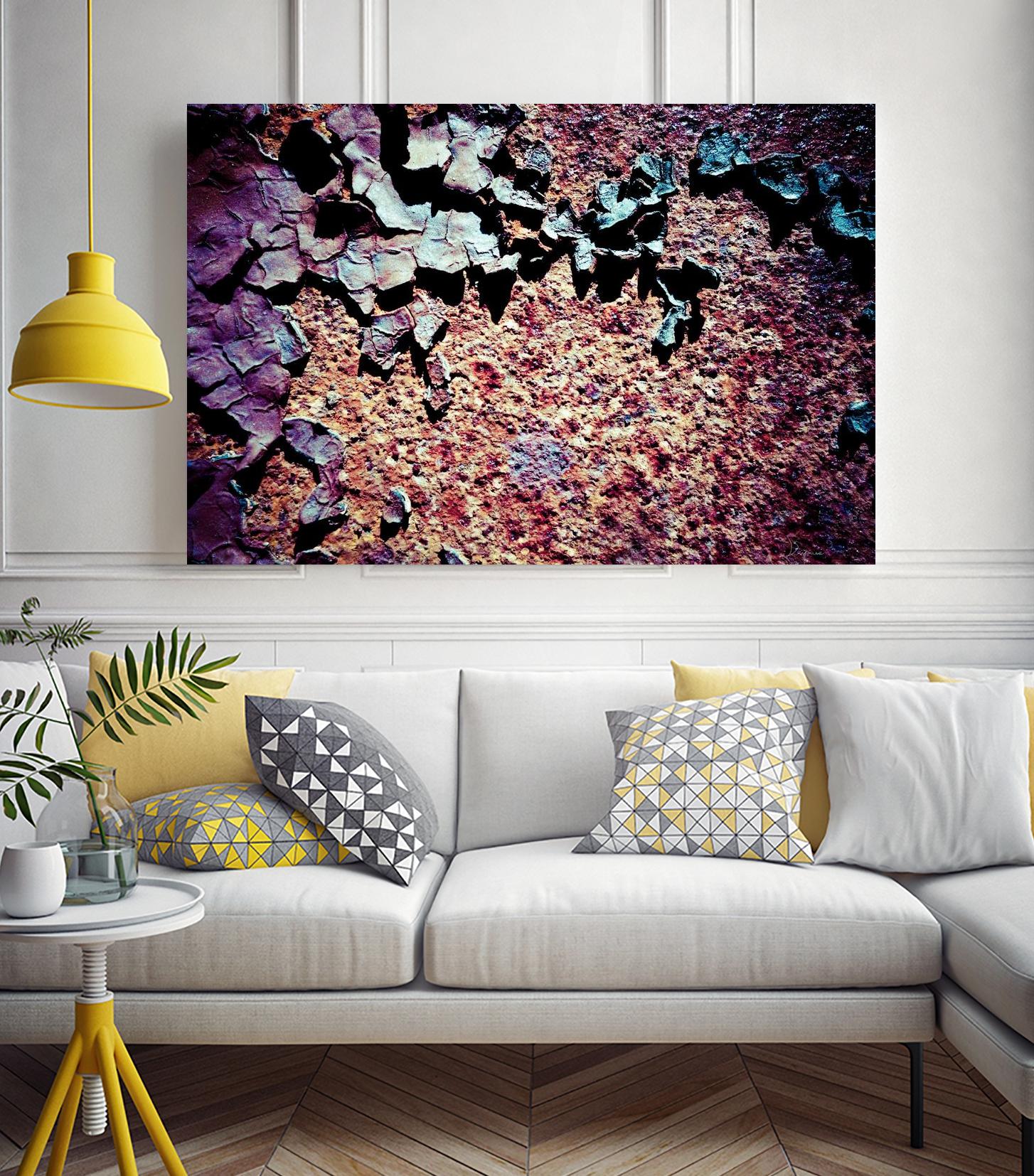 Purple Rust Up Close I by Jean-François Dupuis on GIANT ART - pink abstract canadian artists