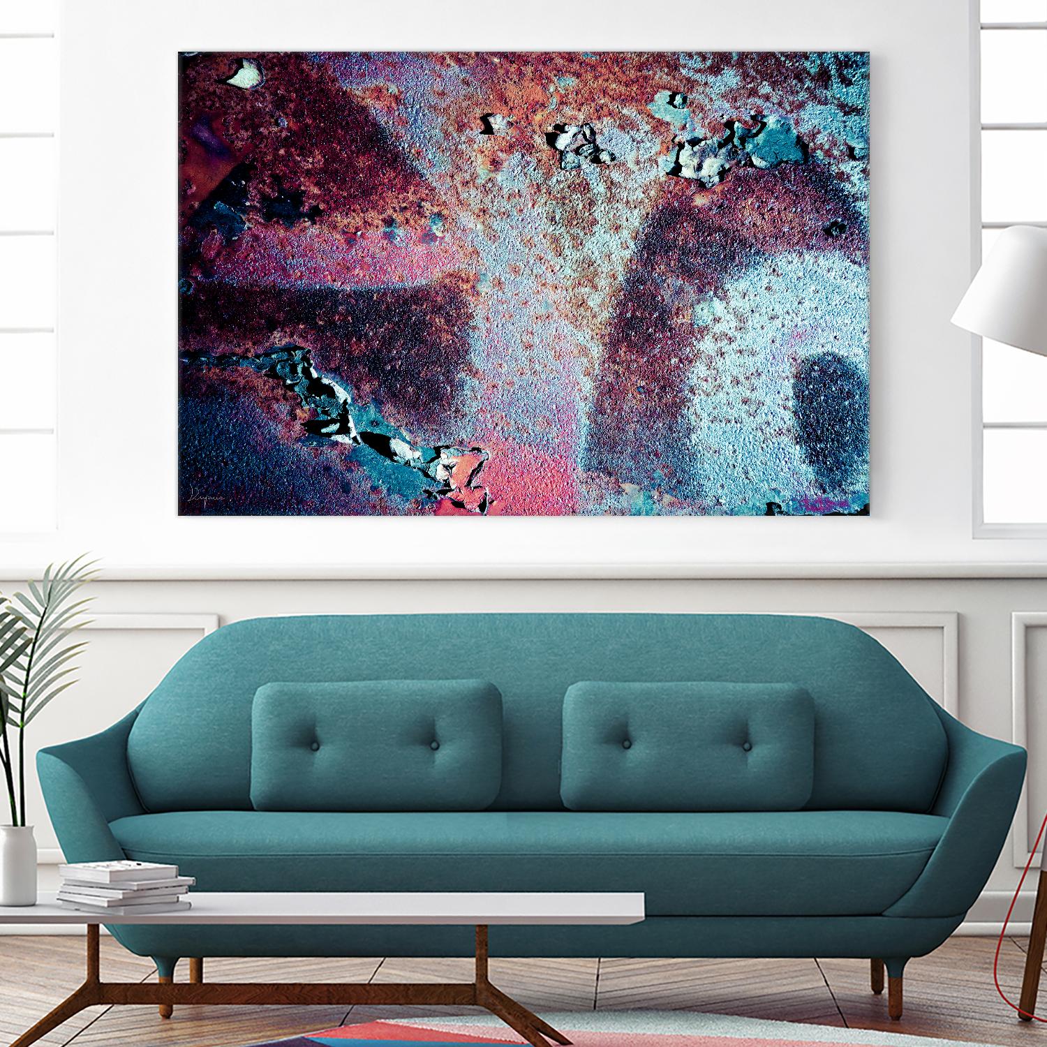 Purple Rust Up Close II by Jean-François Dupuis on GIANT ART - pink abstract