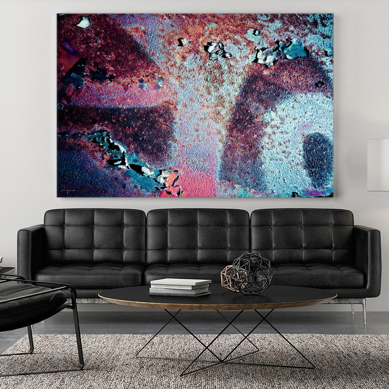 Purple Rust Up Close II by Jean-François Dupuis on GIANT ART - pink abstract