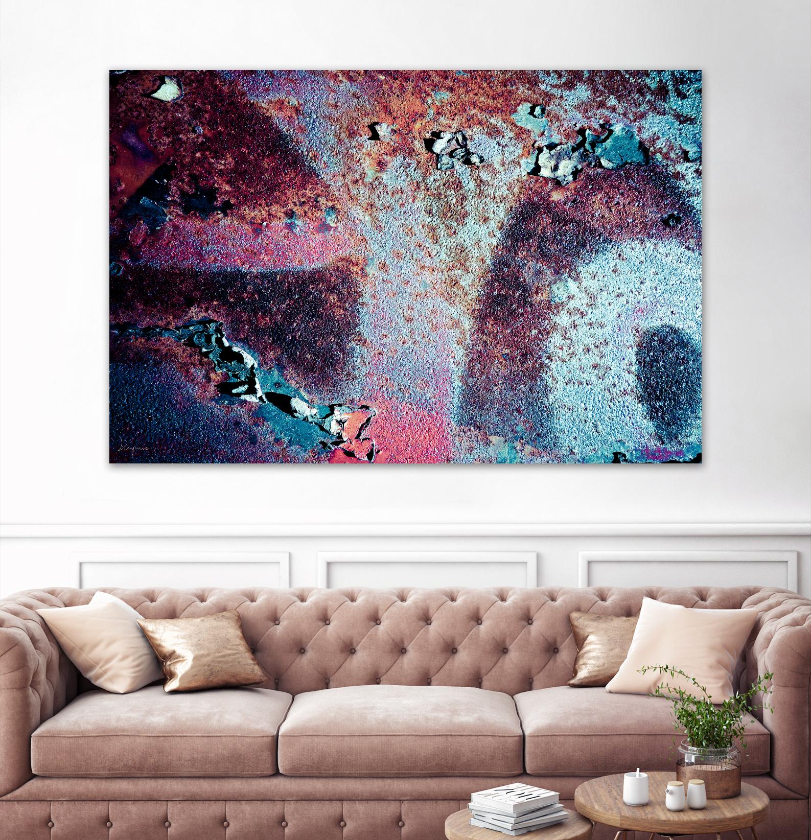 Purple Rust Up Close II by Jean-François Dupuis on GIANT ART - pink abstract