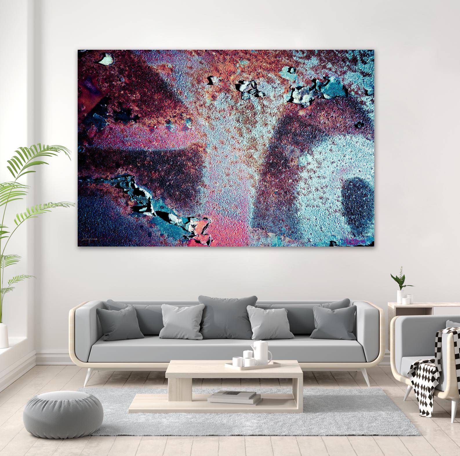 Purple Rust Up Close II by Jean-François Dupuis on GIANT ART - pink abstract