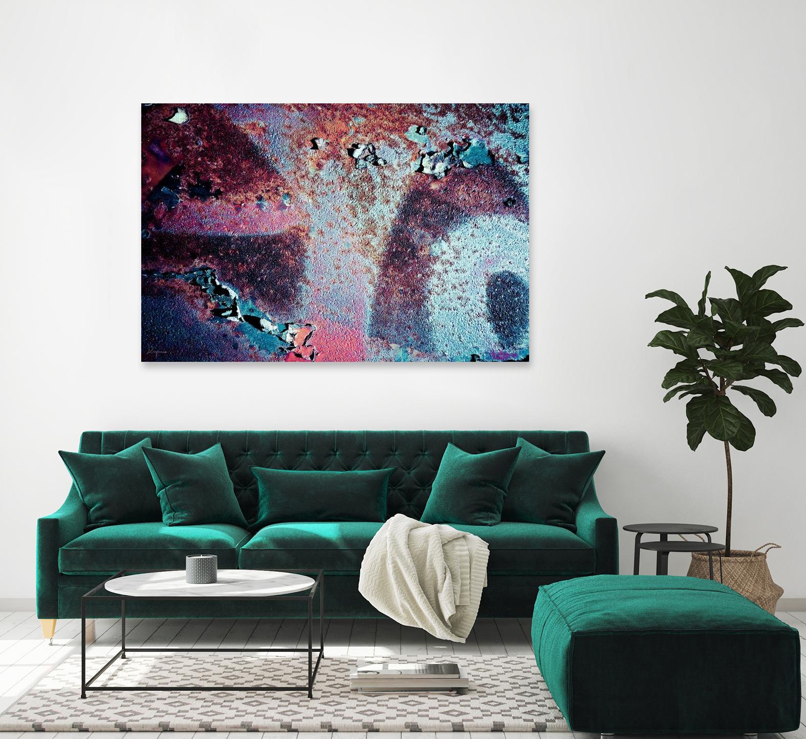 Purple Rust Up Close II by Jean-François Dupuis on GIANT ART - pink abstract