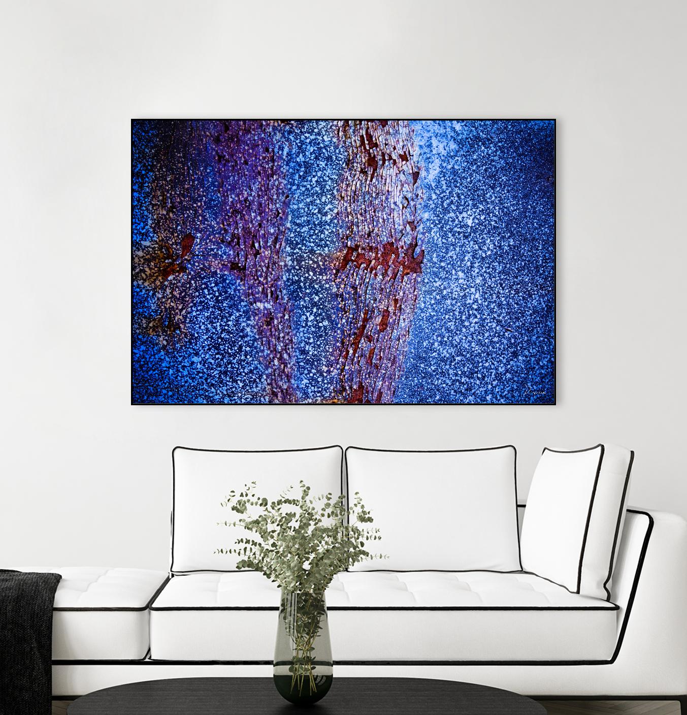 Blue Pathway I by Jean-François Dupuis on GIANT ART - brown abstract