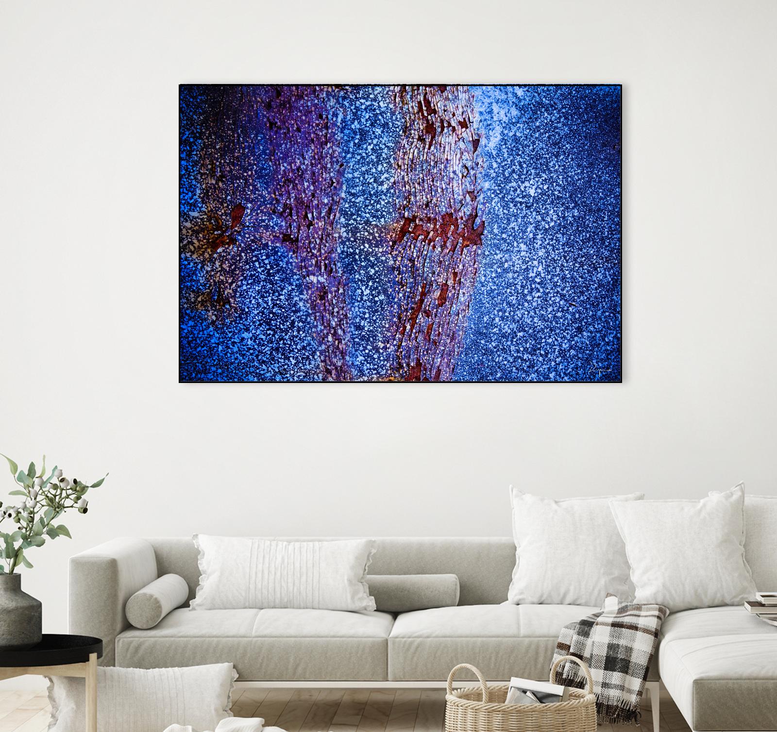 Blue Pathway I by Jean-François Dupuis on GIANT ART - brown abstract