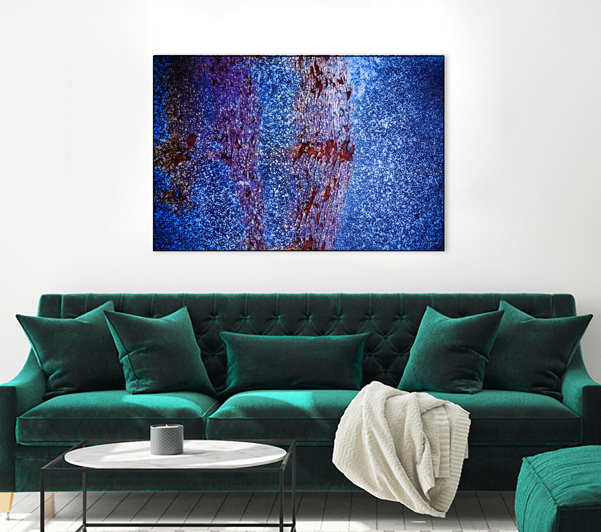 Blue Pathway I by Jean-François Dupuis on GIANT ART - brown abstract