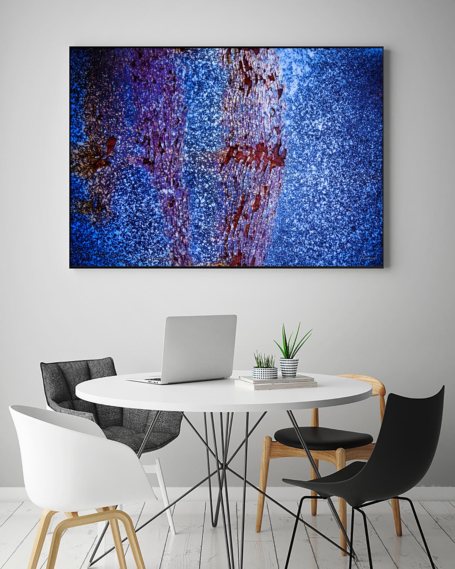 Blue Pathway I by Jean-François Dupuis on GIANT ART - brown abstract