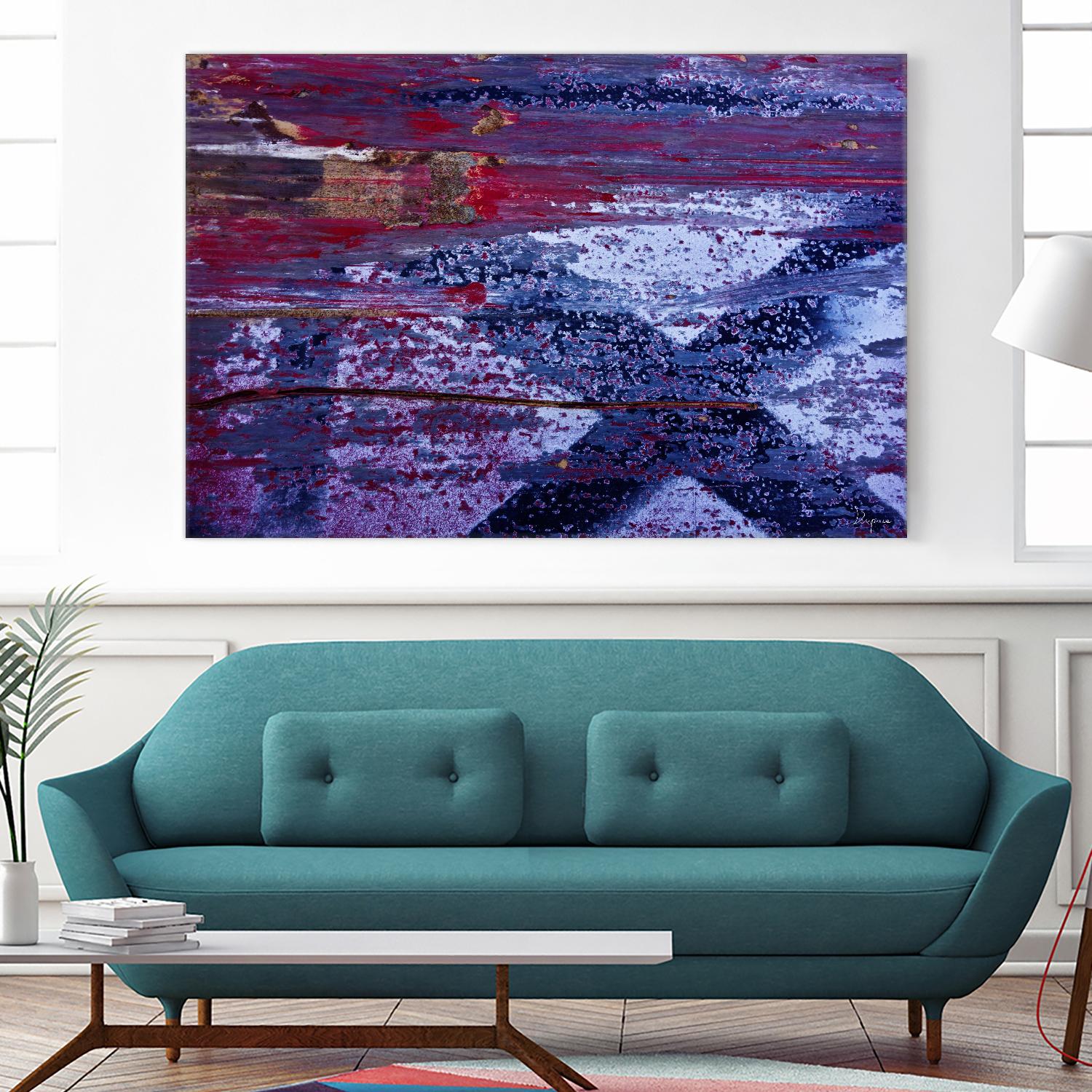 We Meet Halfway I by Jean-François Dupuis on GIANT ART - purple abstract