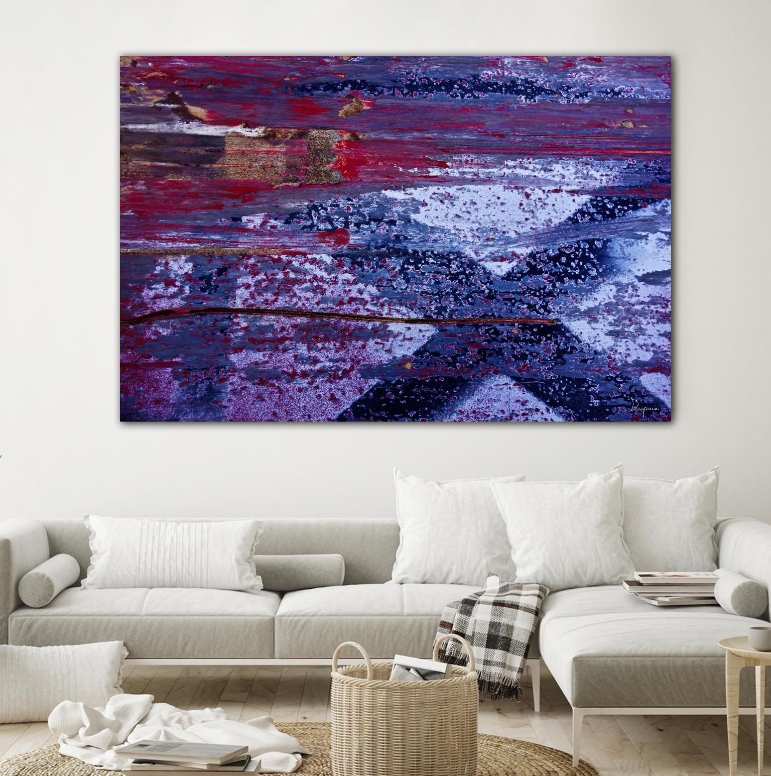 We Meet Halfway I by Jean-François Dupuis on GIANT ART - purple abstract