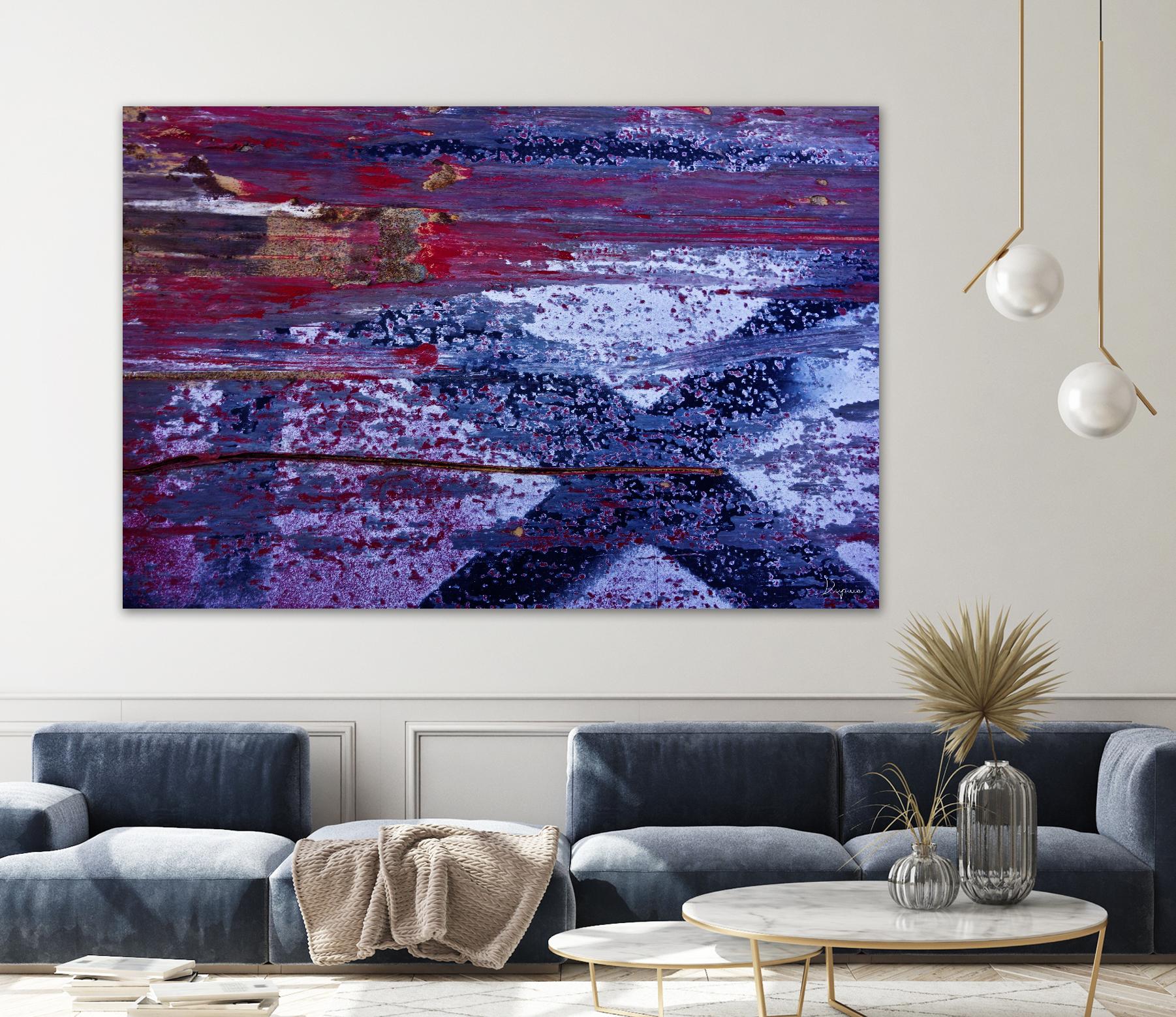 We Meet Halfway I by Jean-François Dupuis on GIANT ART - purple abstract