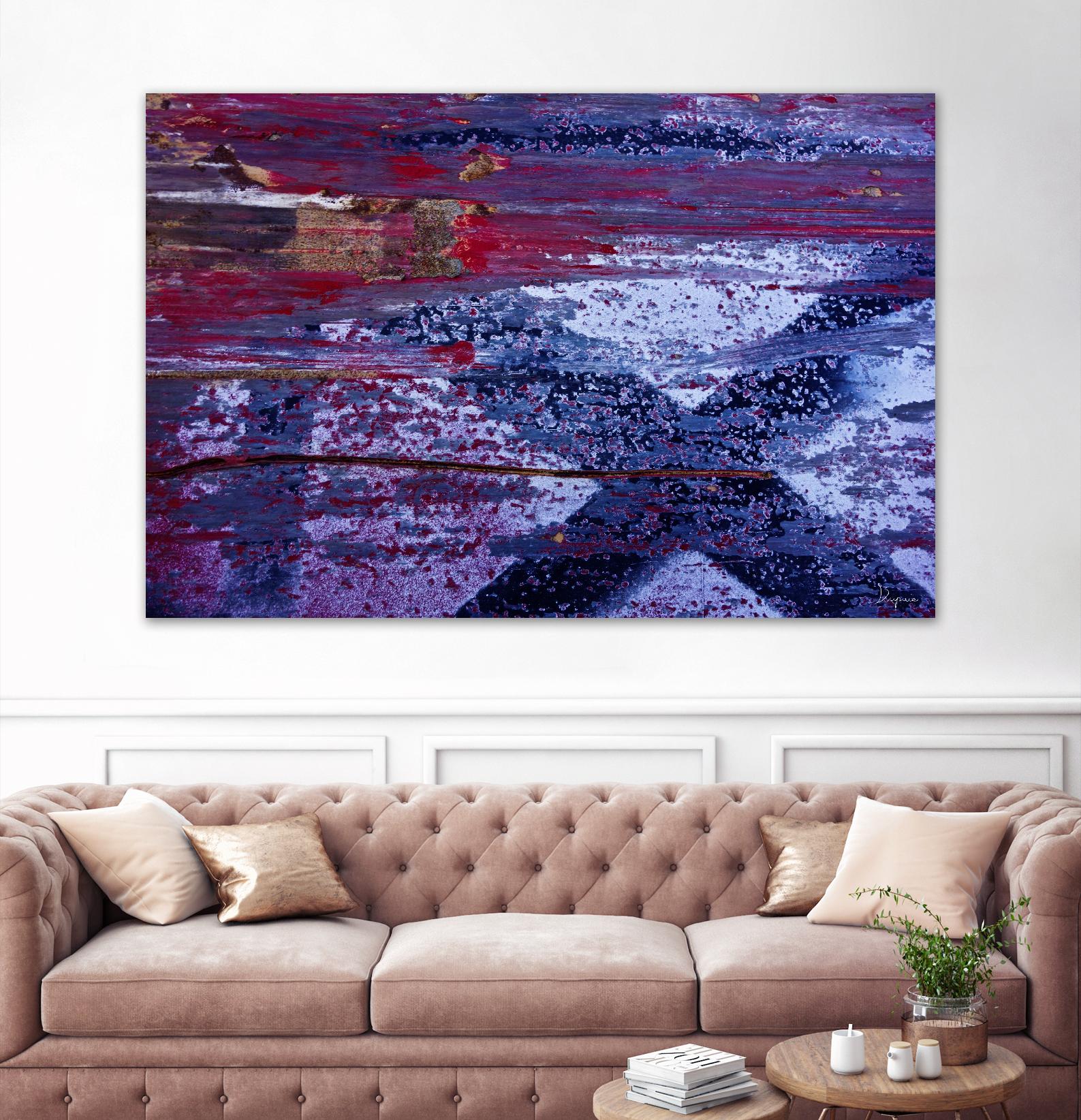 We Meet Halfway I by Jean-François Dupuis on GIANT ART - purple abstract