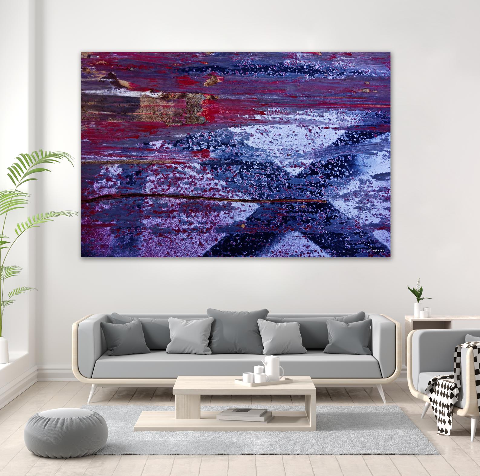 We Meet Halfway I by Jean-François Dupuis on GIANT ART - purple abstract