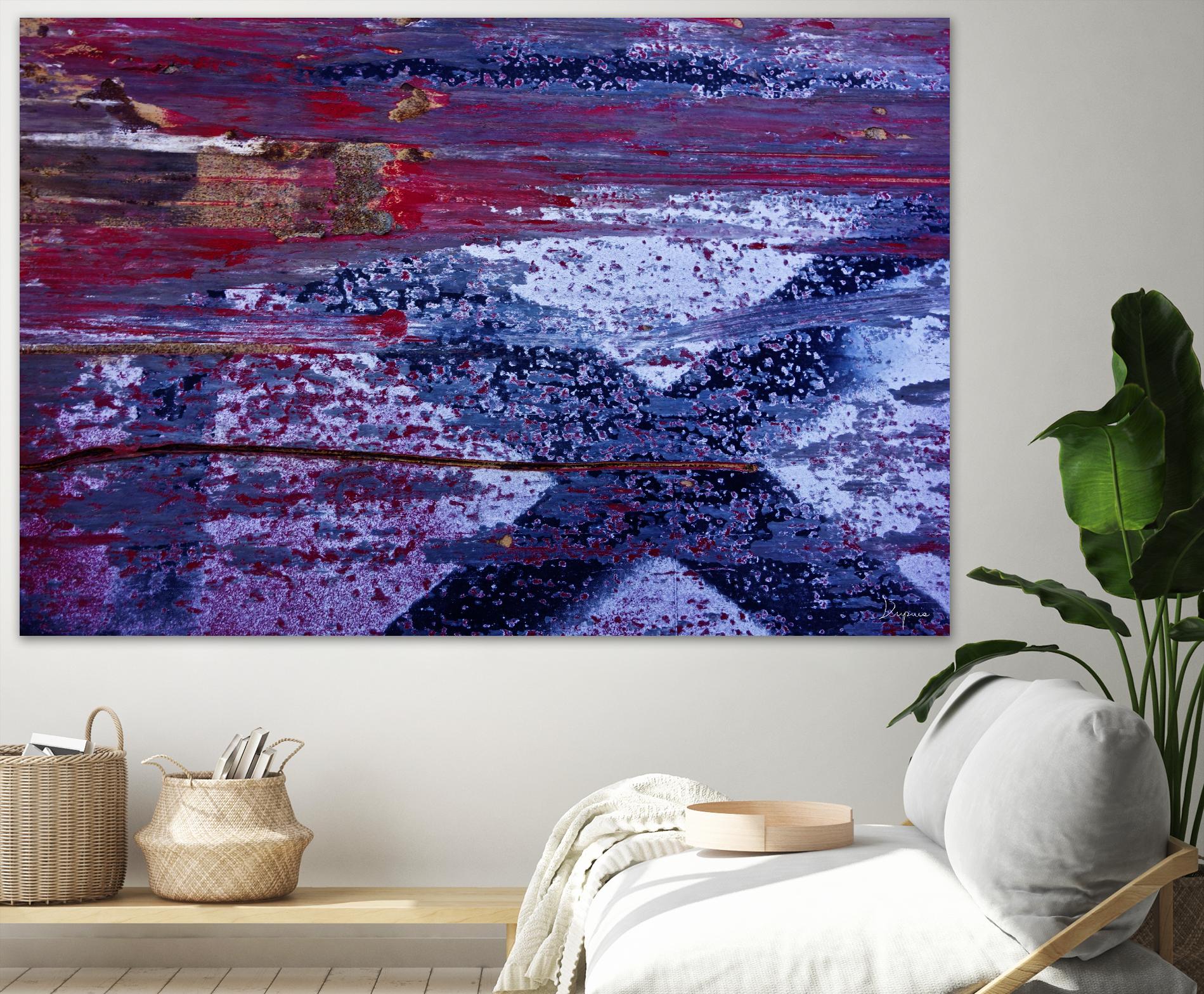 We Meet Halfway I by Jean-François Dupuis on GIANT ART - purple abstract