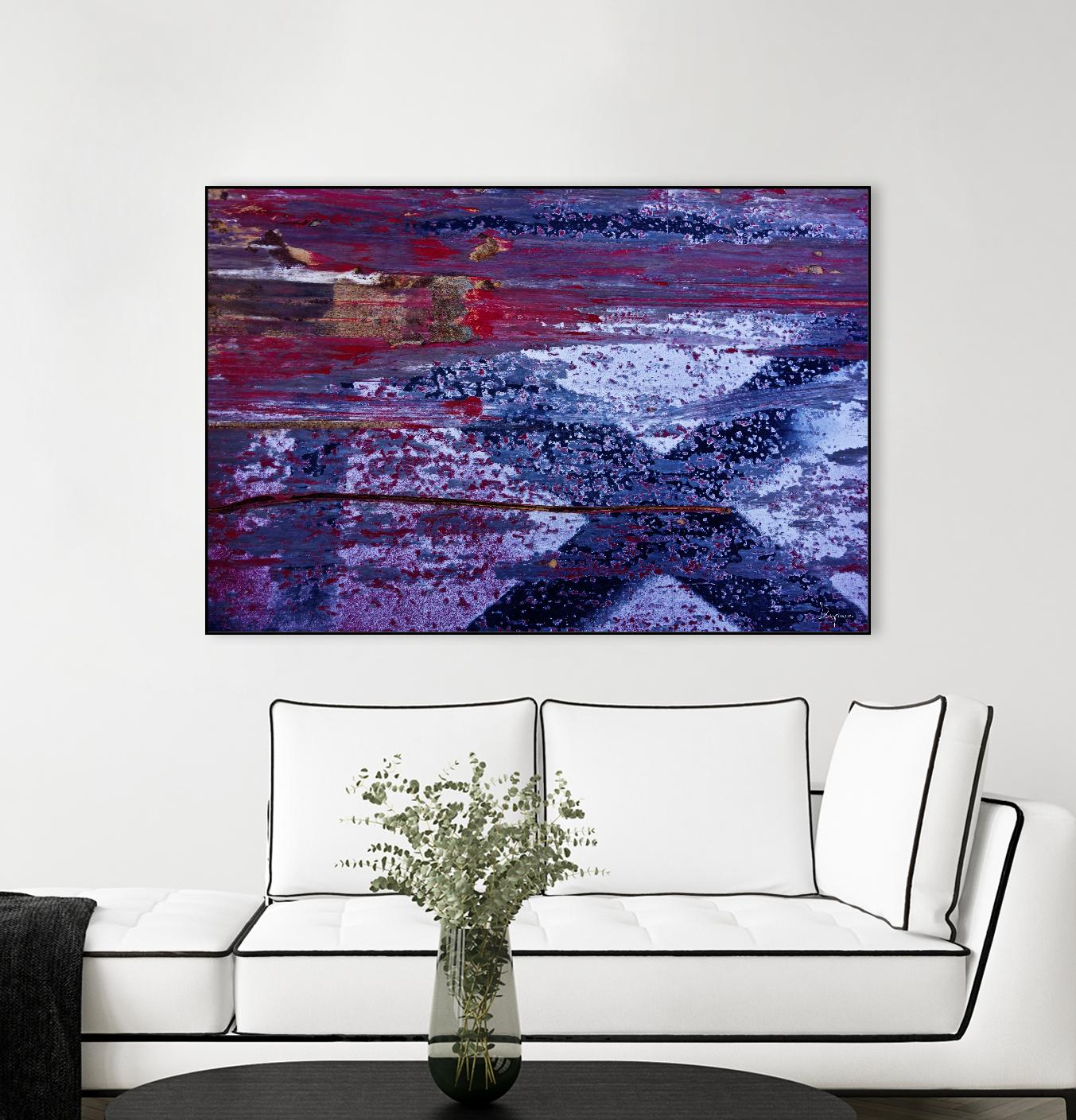 We Meet Halfway I by Jean-François Dupuis on GIANT ART - purple abstract