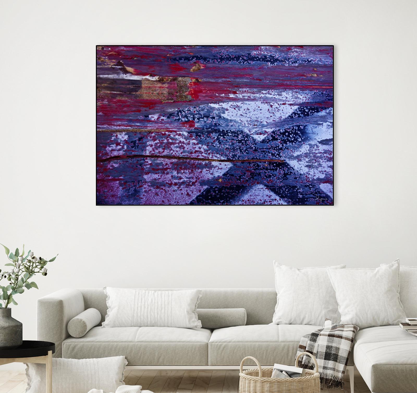 We Meet Halfway I by Jean-François Dupuis on GIANT ART - purple abstract