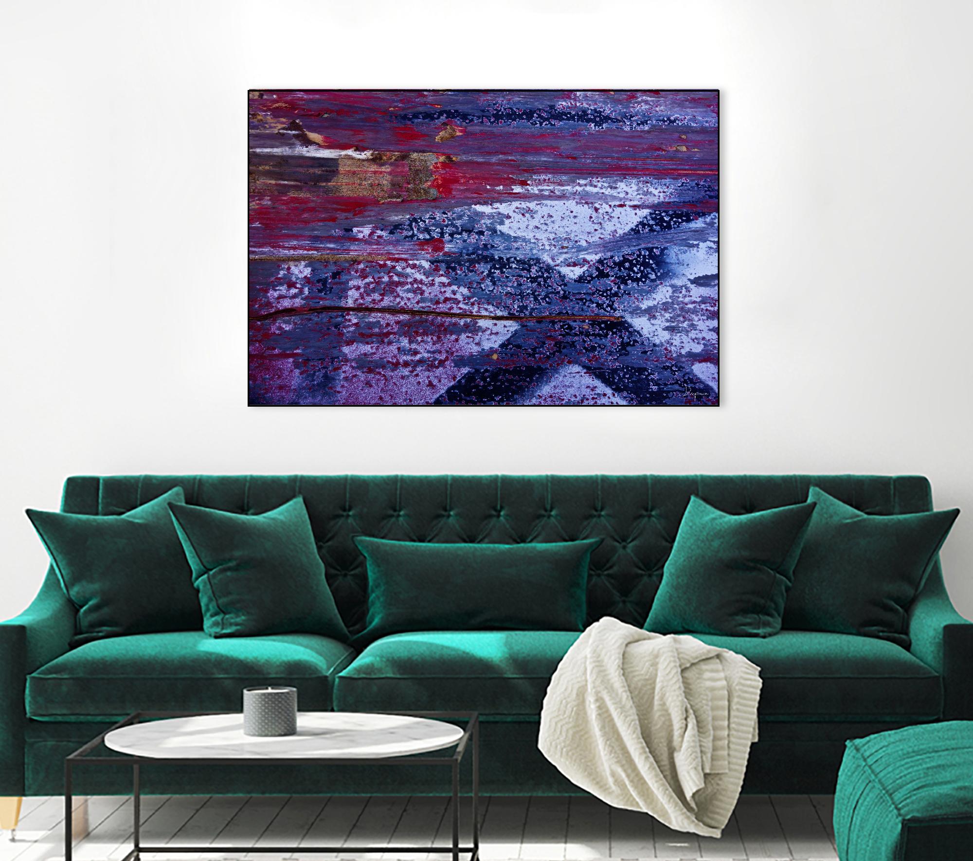 We Meet Halfway I by Jean-François Dupuis on GIANT ART - purple abstract