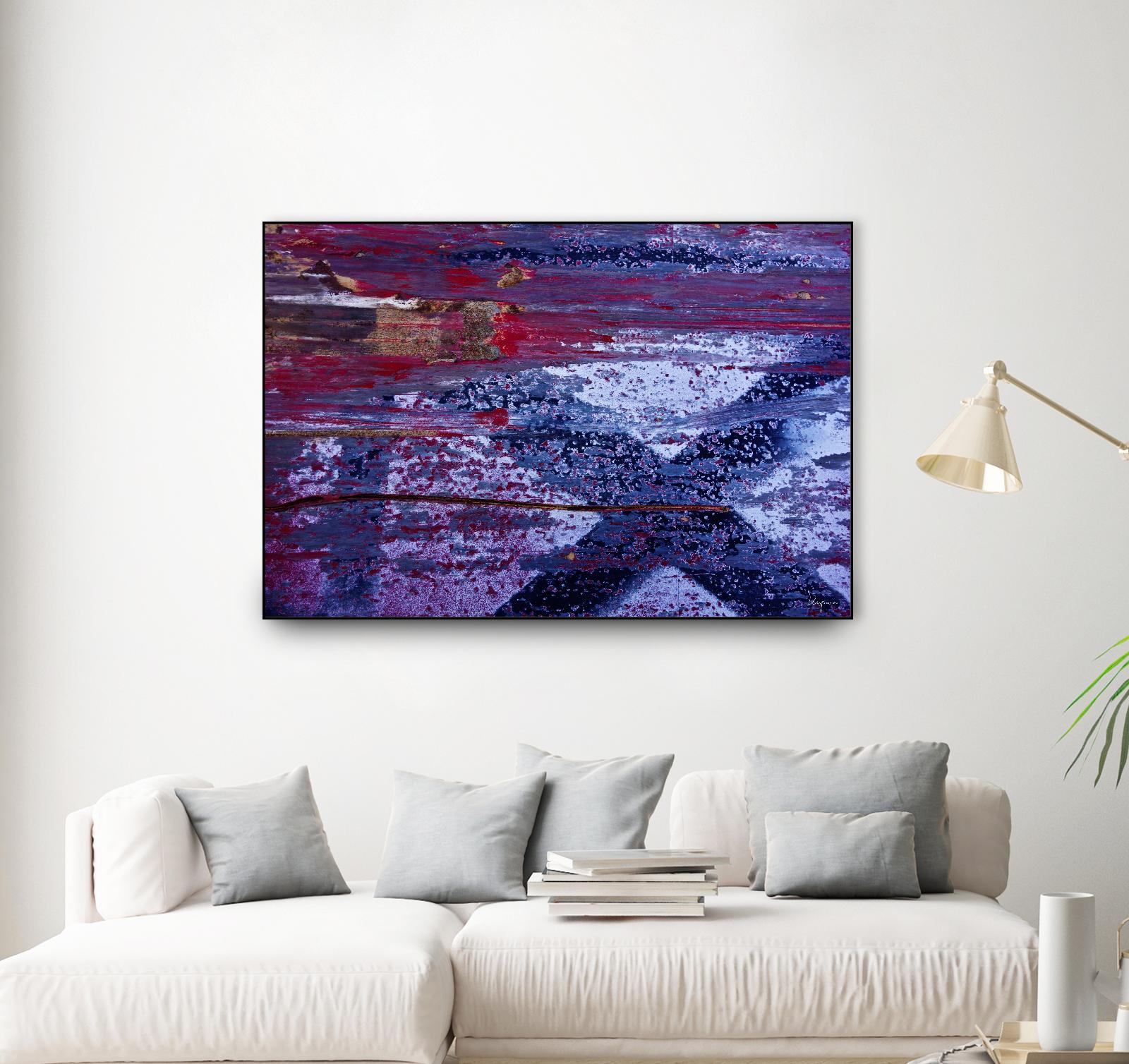 We Meet Halfway I by Jean-François Dupuis on GIANT ART - purple abstract