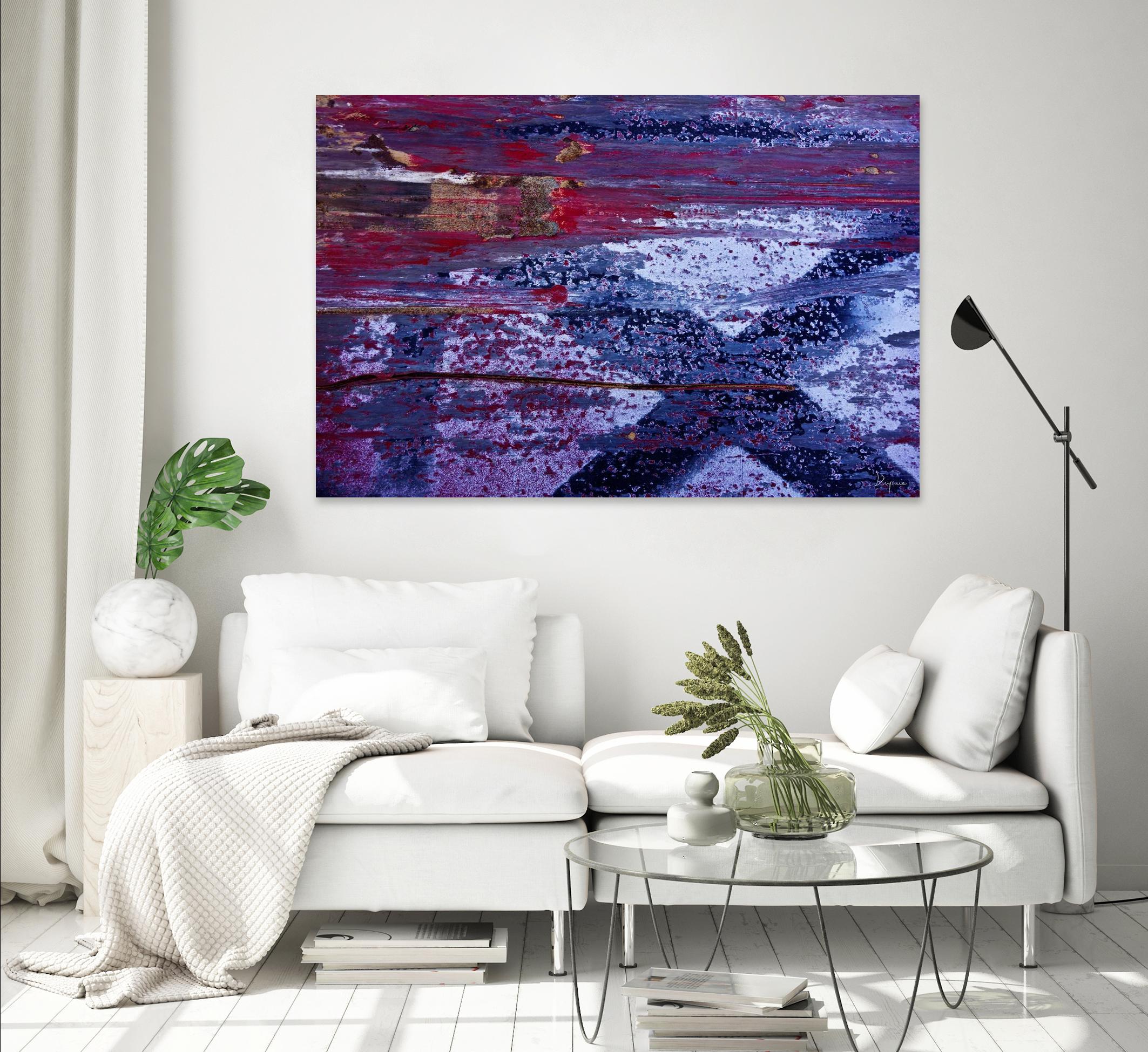 We Meet Halfway I by Jean-François Dupuis on GIANT ART - purple abstract