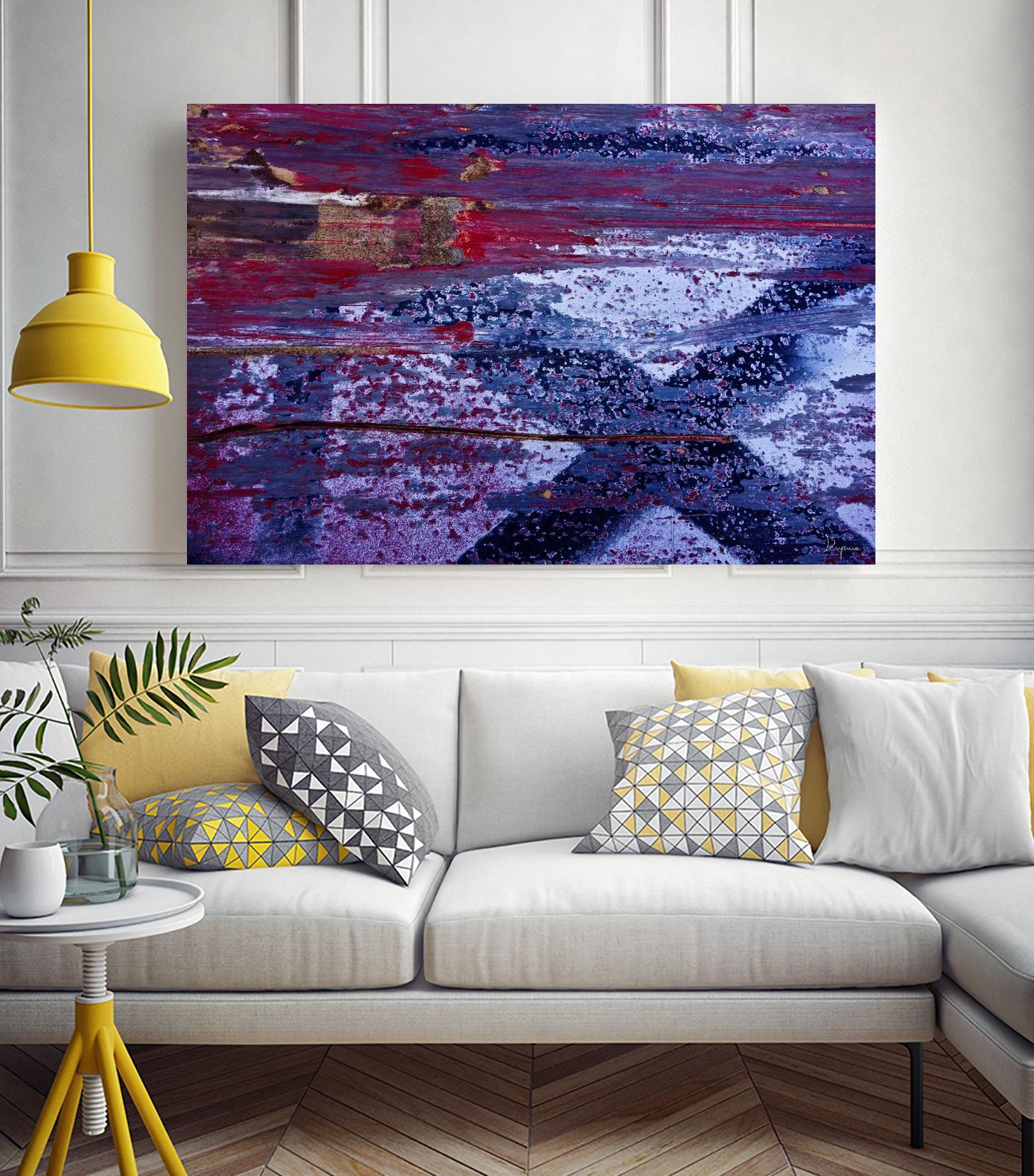 We Meet Halfway I by Jean-François Dupuis on GIANT ART - purple abstract