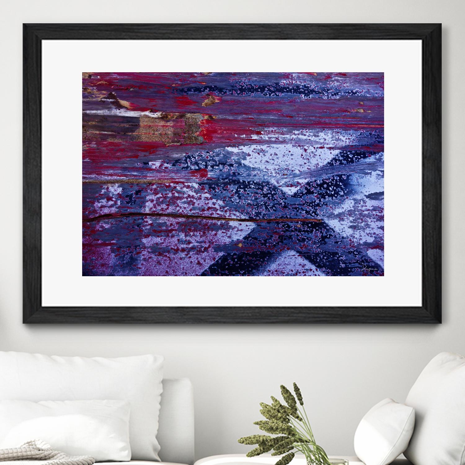 We Meet Halfway I by Jean-François Dupuis on GIANT ART - purple abstract