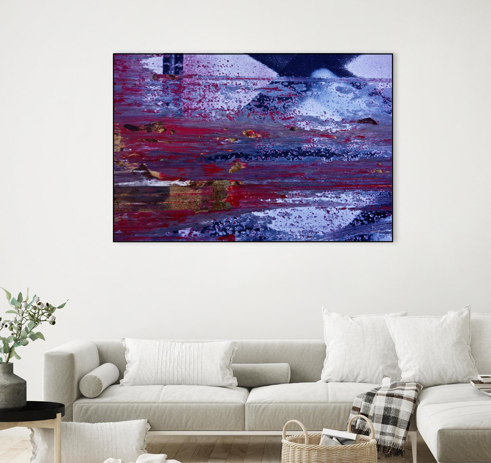 We Meet Halfway II by Jean-François Dupuis on GIANT ART - purple abstract