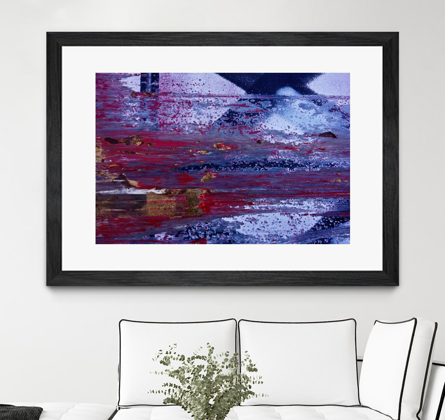 We Meet Halfway II by Jean-François Dupuis on GIANT ART - purple abstract