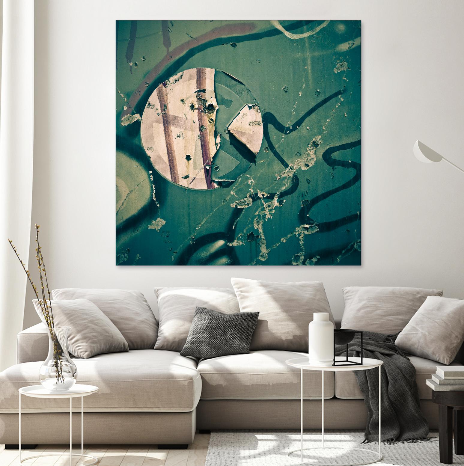 Contrast in Metal III by Jean-François Dupuis on GIANT ART - pink abstract rust