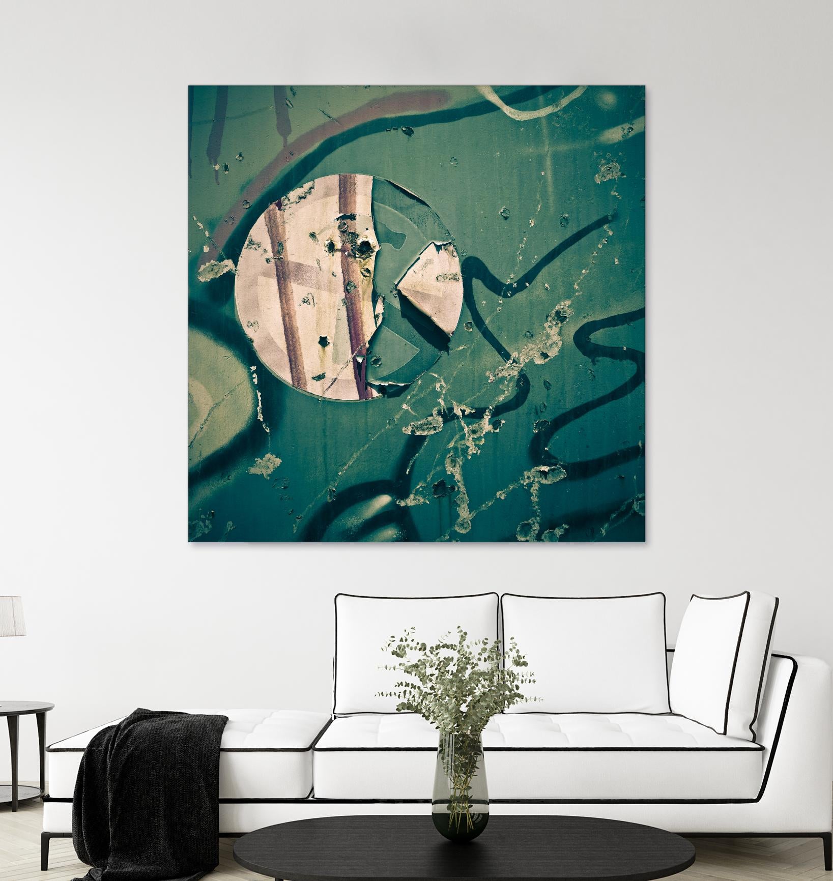 Contrast in Metal III by Jean-François Dupuis on GIANT ART - pink abstract rust