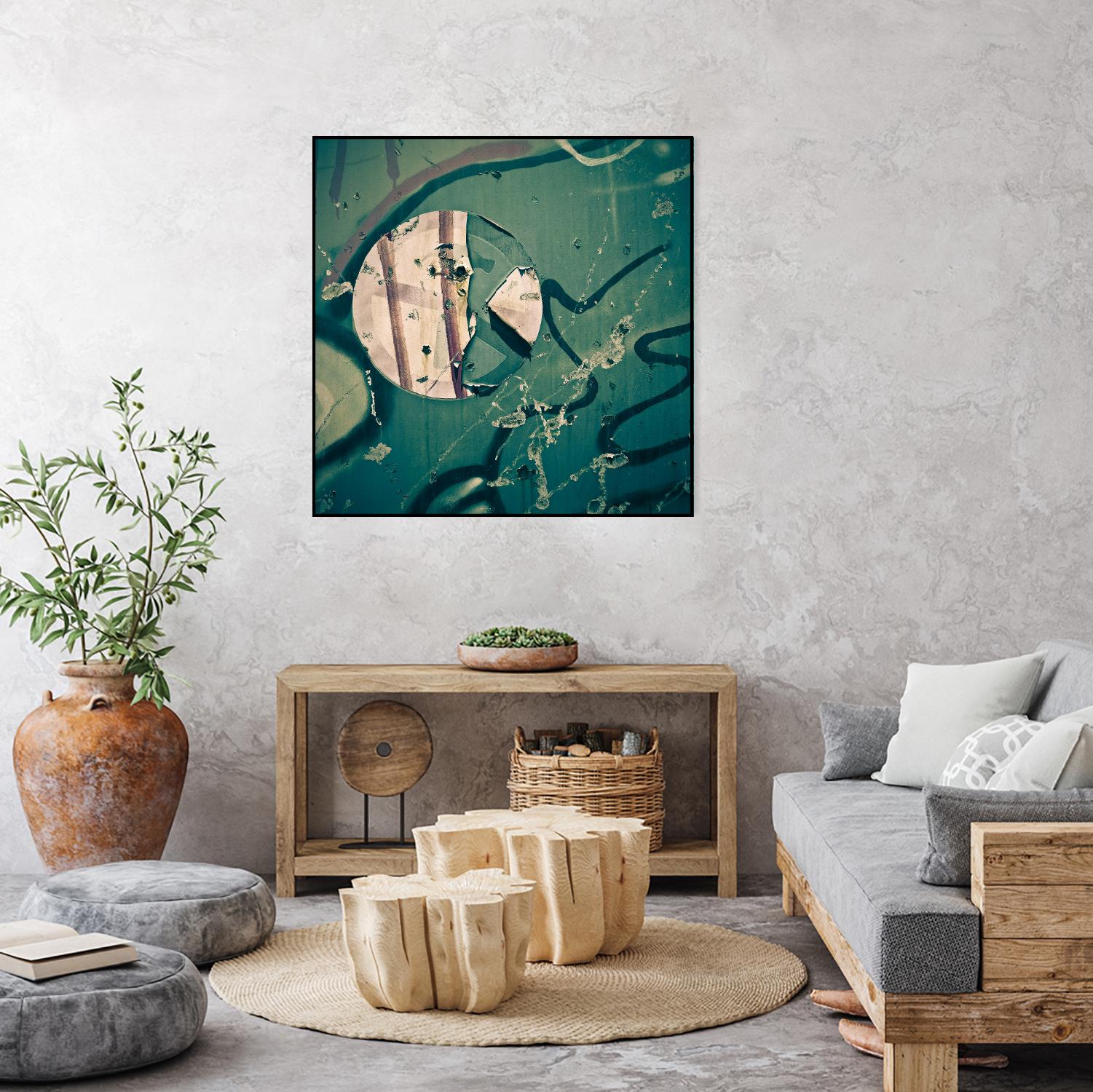 Contrast in Metal III by Jean-François Dupuis on GIANT ART - pink abstract rust