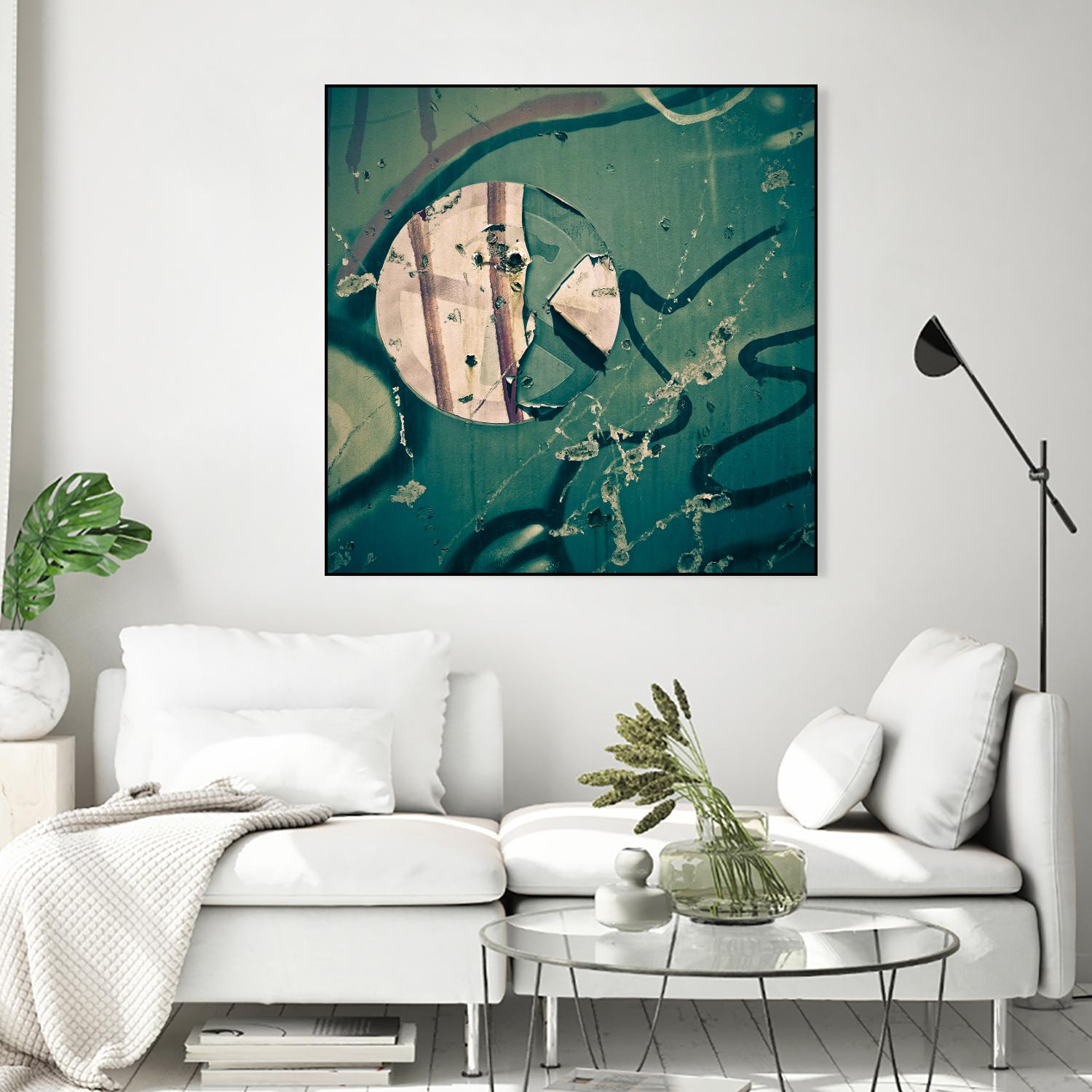 Contrast in Metal III by Jean-François Dupuis on GIANT ART - pink abstract rust