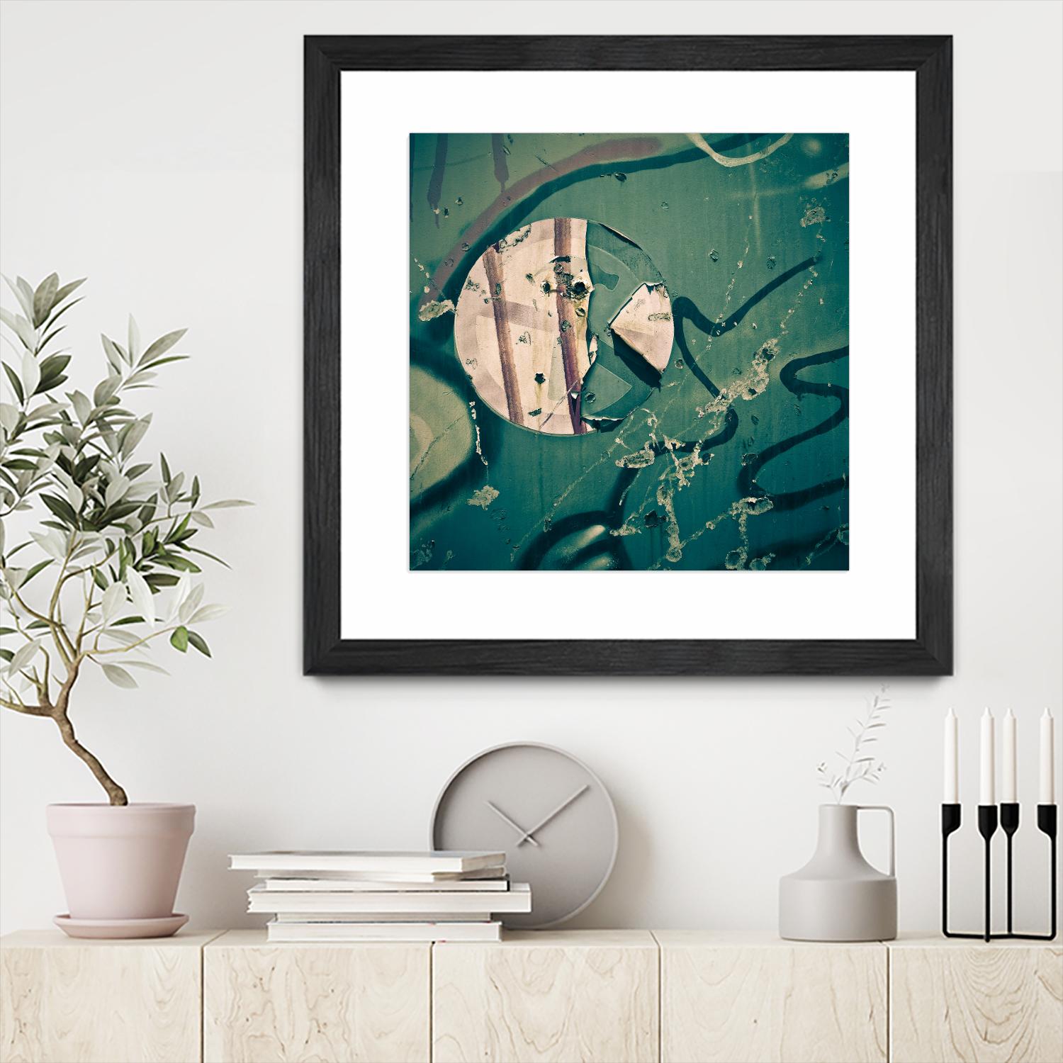 Contrast in Metal III by Jean-François Dupuis on GIANT ART - pink abstract rust