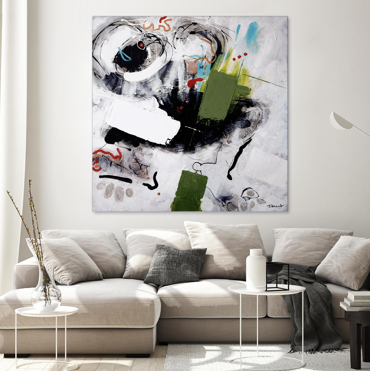 Kérouac by Pierre David on GIANT ART - green abstract