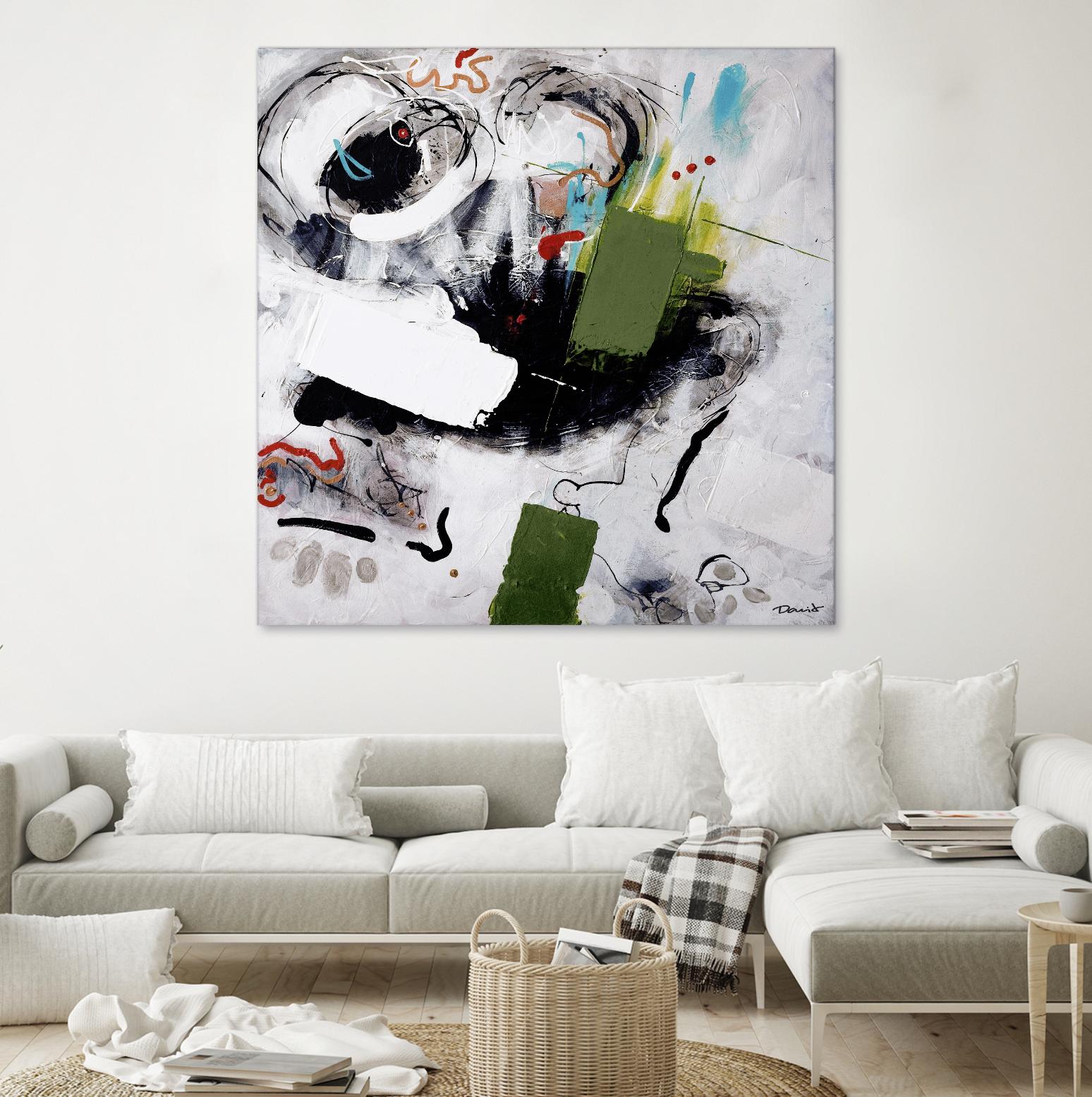 Kérouac by Pierre David on GIANT ART - green abstract