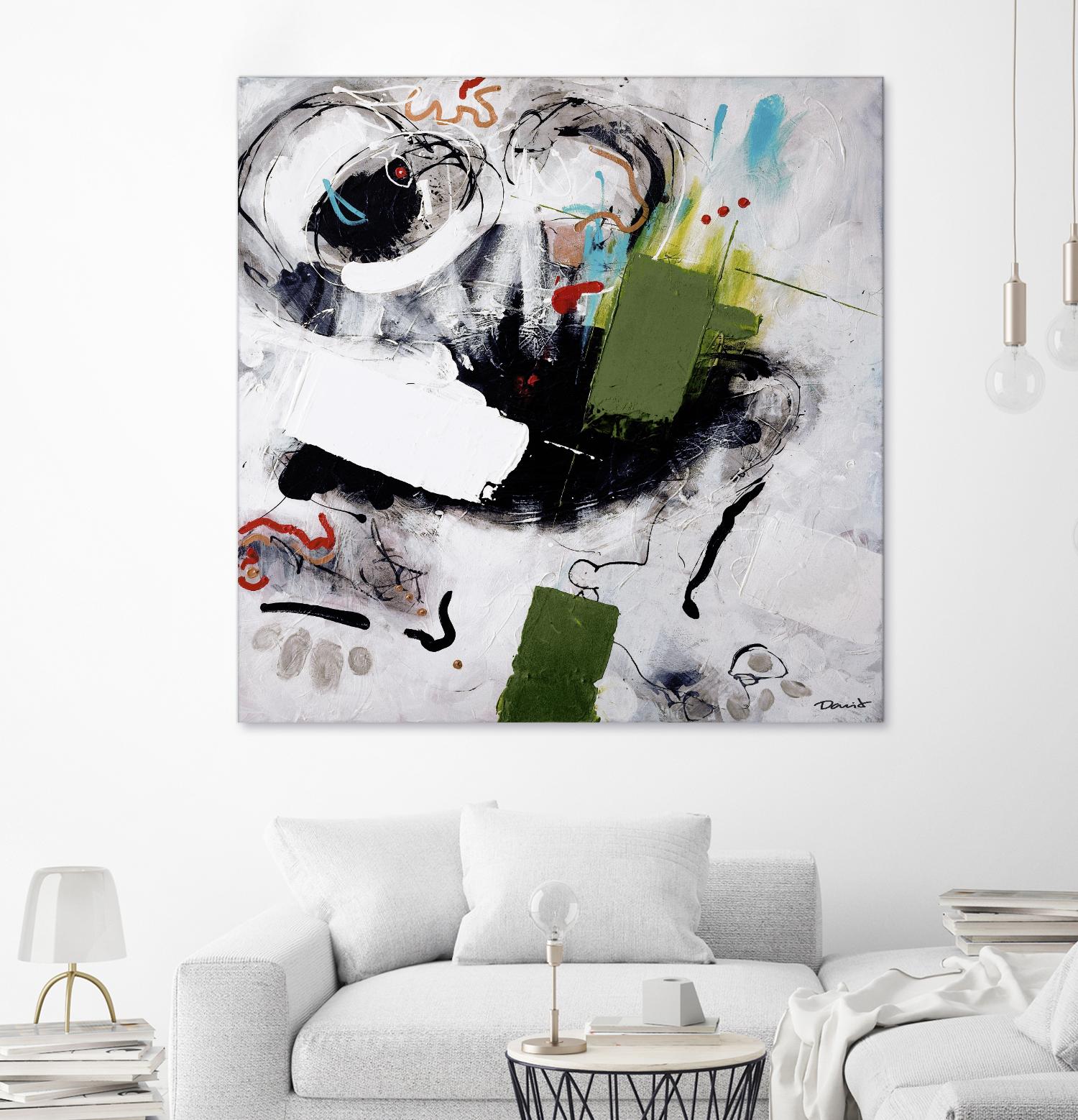 Kérouac by Pierre David on GIANT ART - green abstract