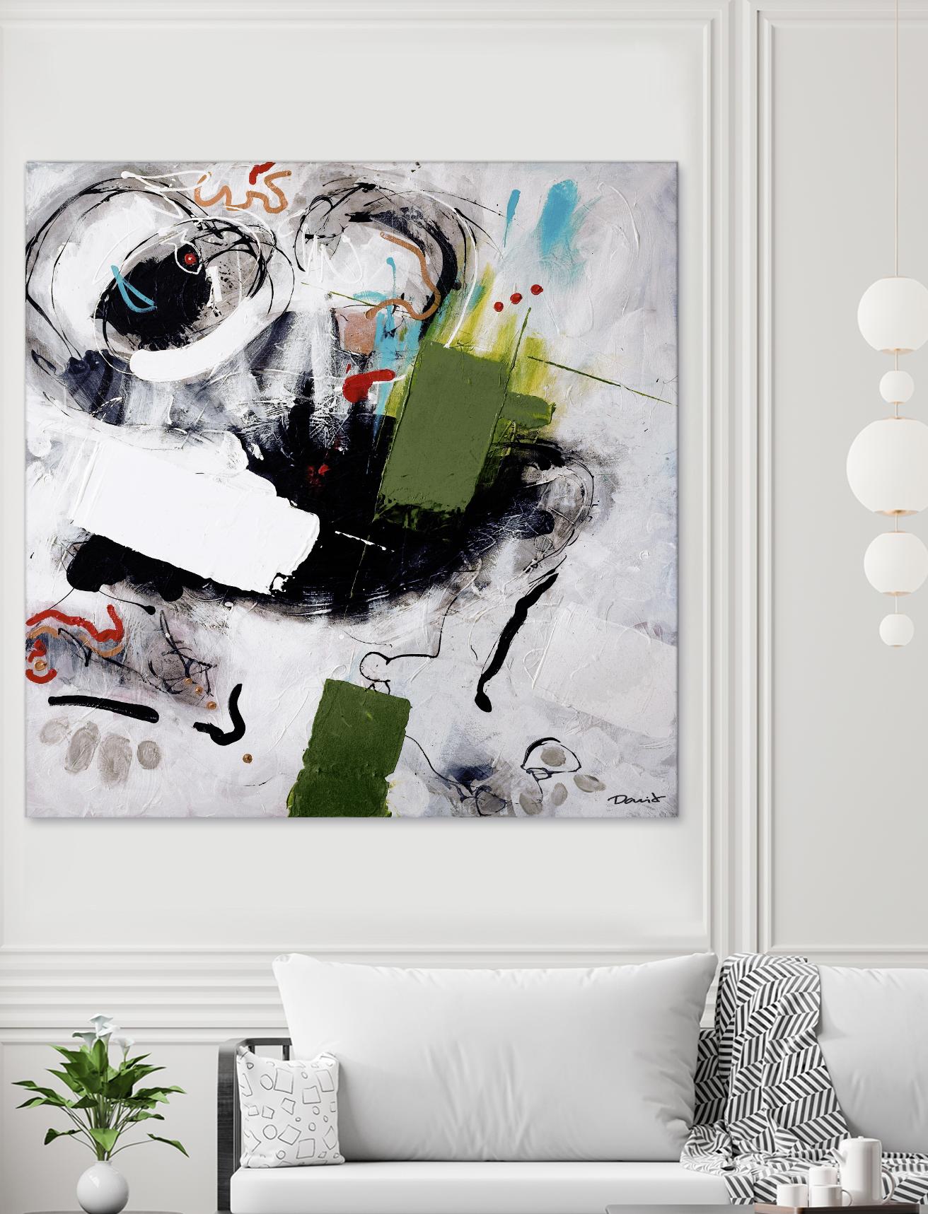 Kérouac by Pierre David on GIANT ART - green abstract